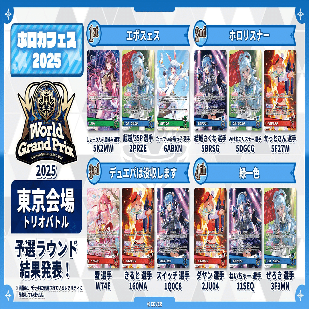 ホロカWGP in 東京トリオで5-0した、星街すいせいデッキのこれまでの