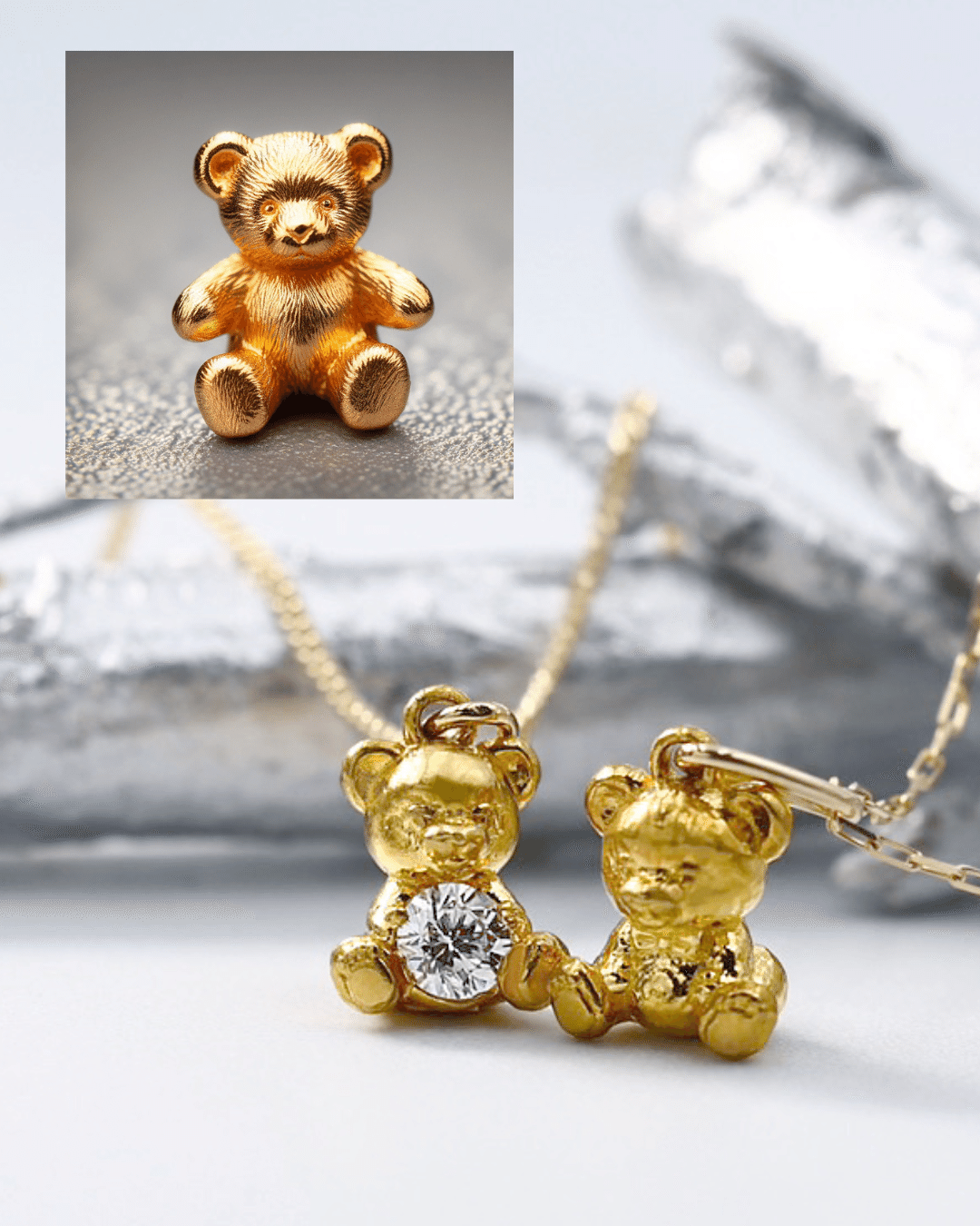 値下げました！k18金猫ちゃんカメオペンダントトップ