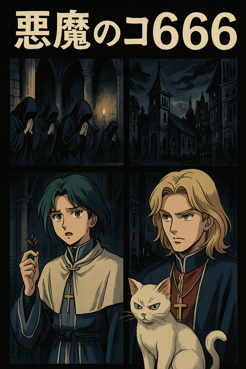 悪魔のネコ666 □第1話「黒い予言と白い獣」｜美和