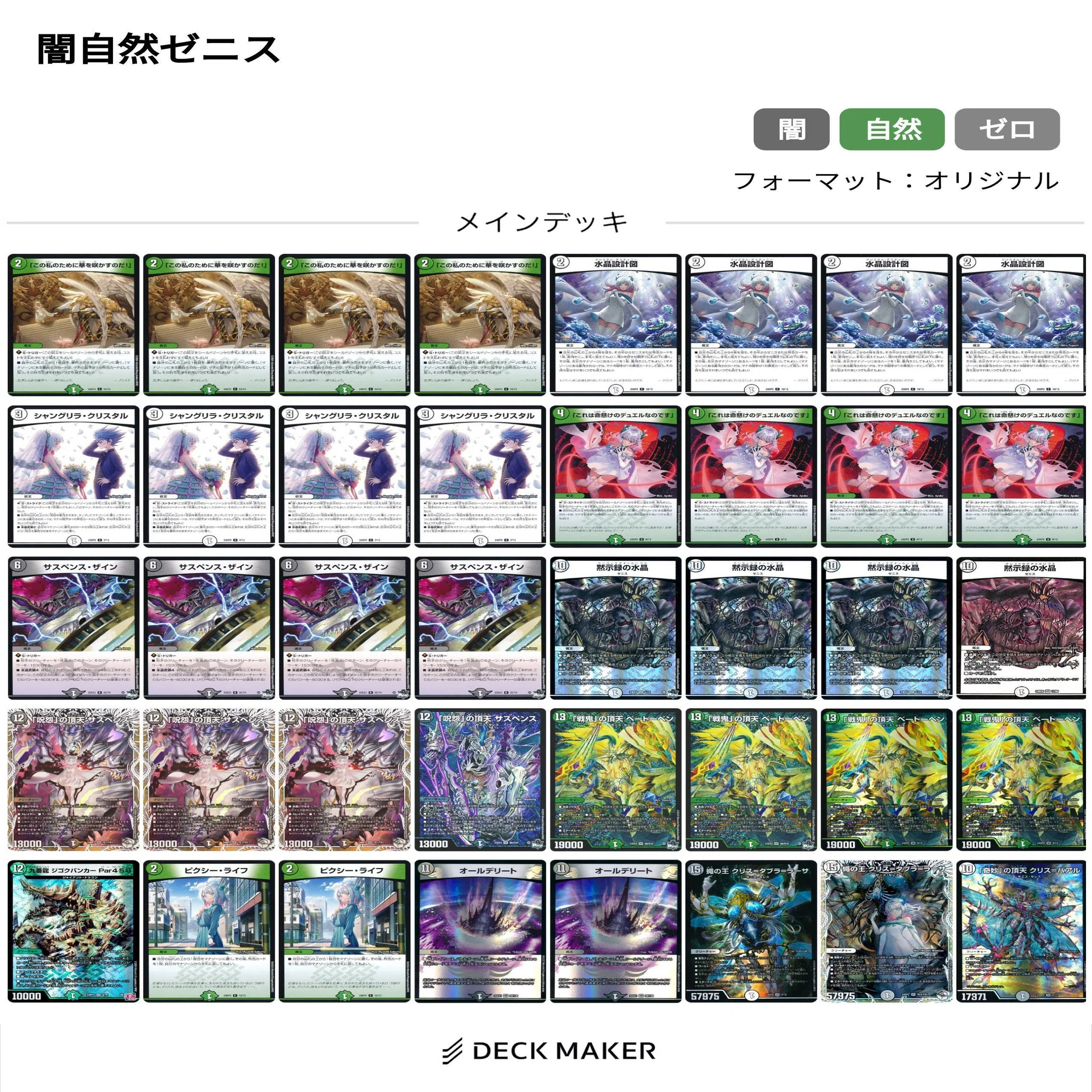 デュエマCS 5/6 黒緑ゼニス！｜ばいおめが