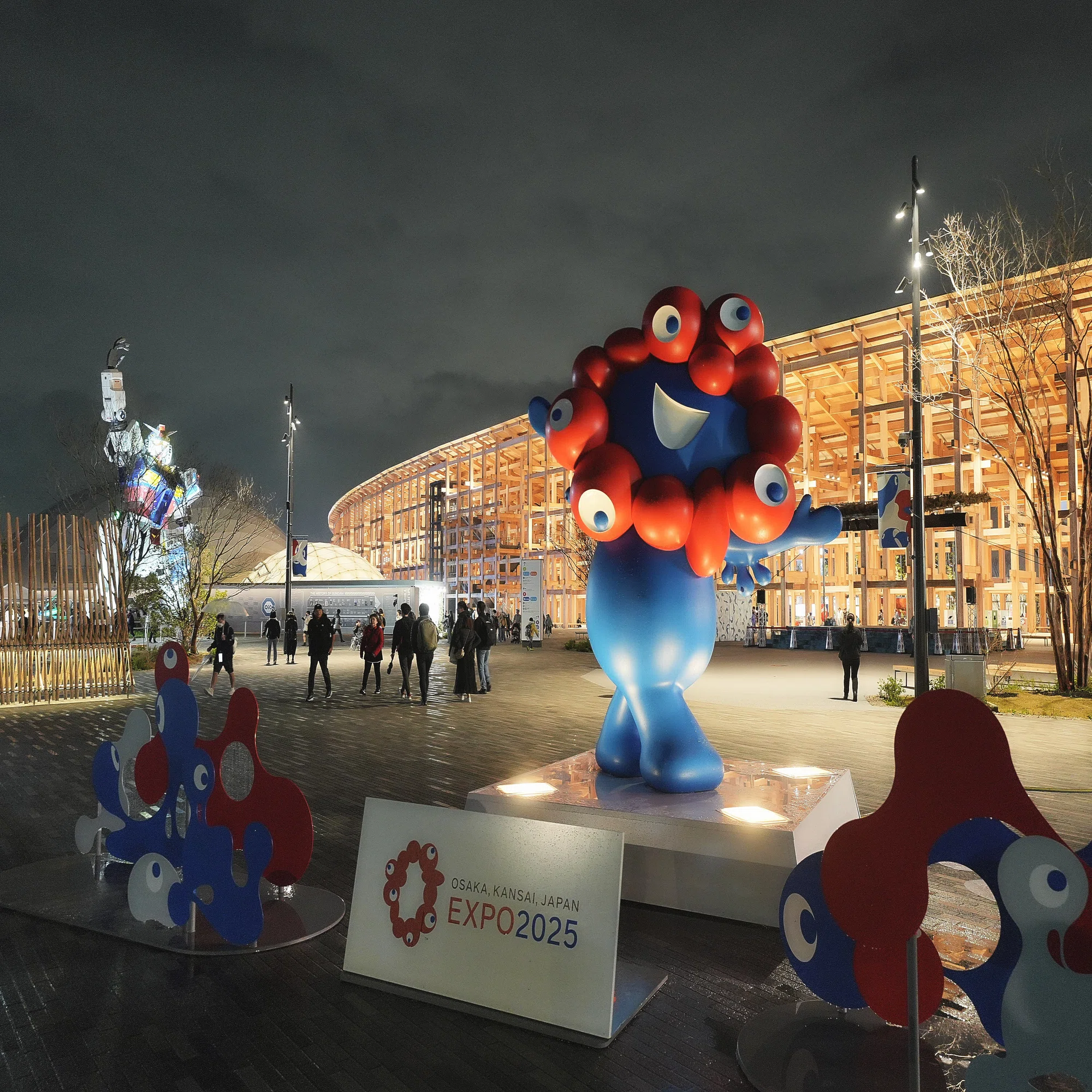 大阪・関西万博 EXPO2025 大屋根リング夜景ポスター B2サイズ 大阪 