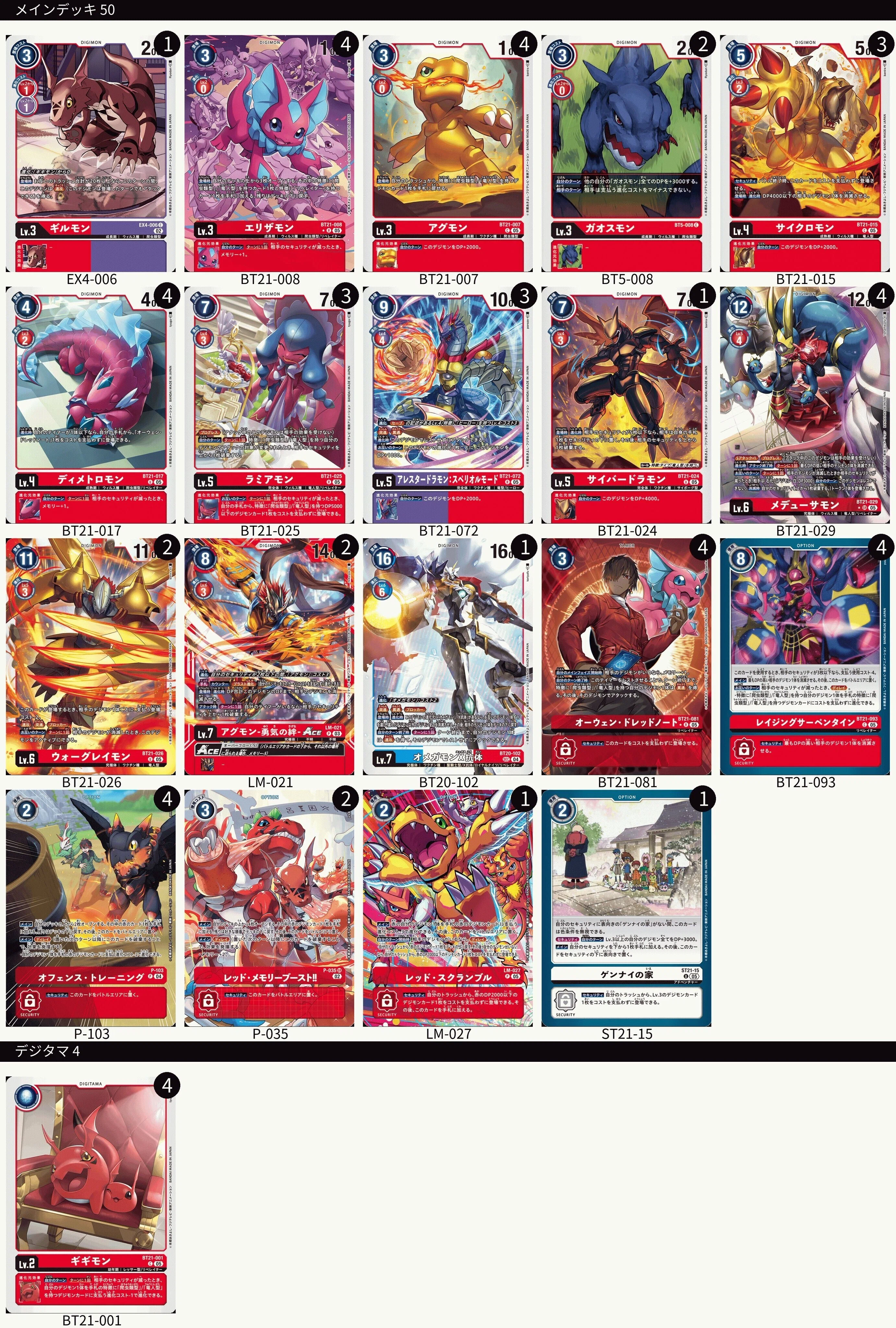 メデューサモンデッキパーツ/まとめ売り/デジモンカード Bゲートオリジナルデッキ【メデューサモンデッキ】 - 【カードショップ