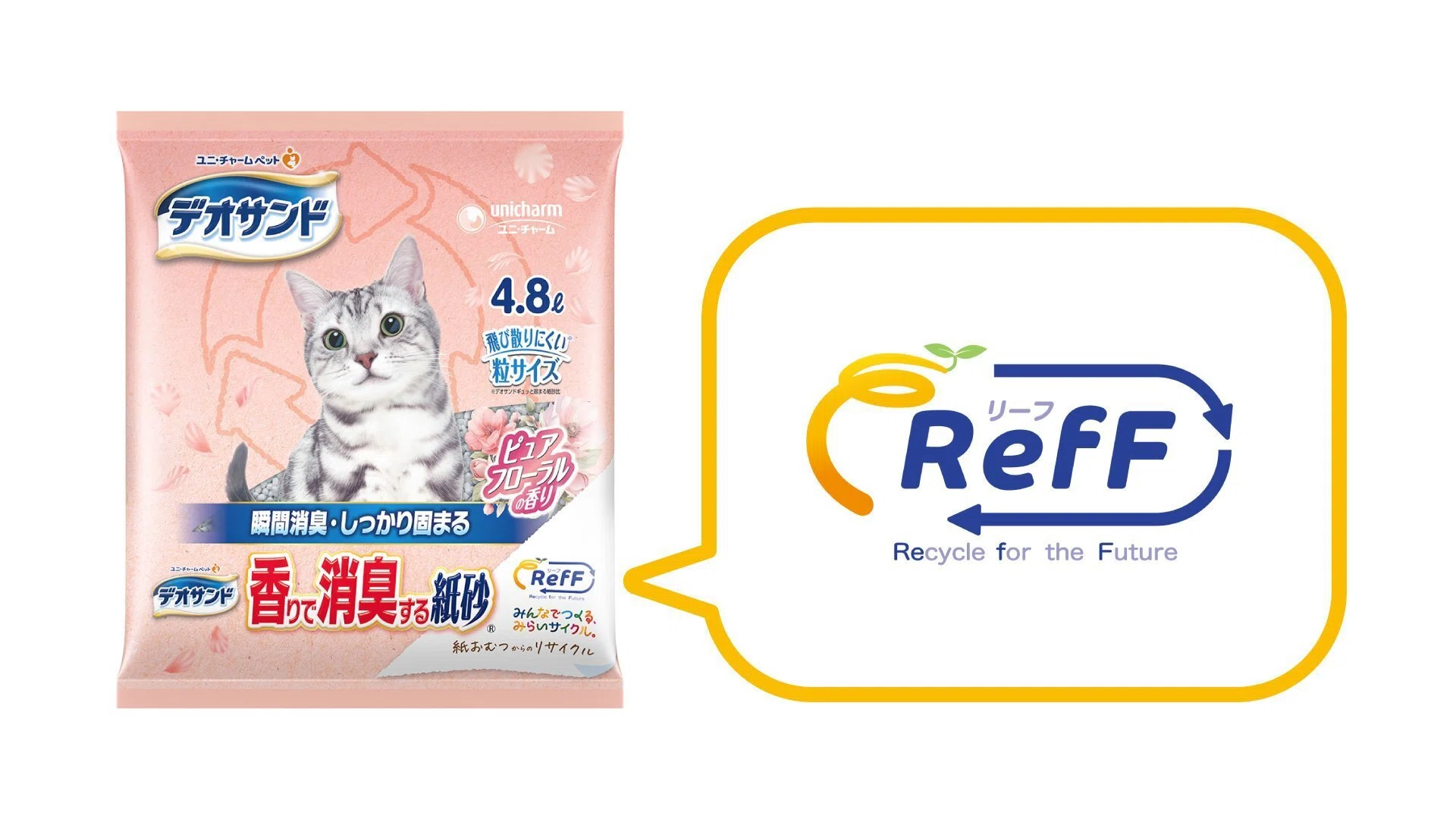 猫ちゃんオーナーに朗報！紙おむつのリサイクルから生まれた猫砂 