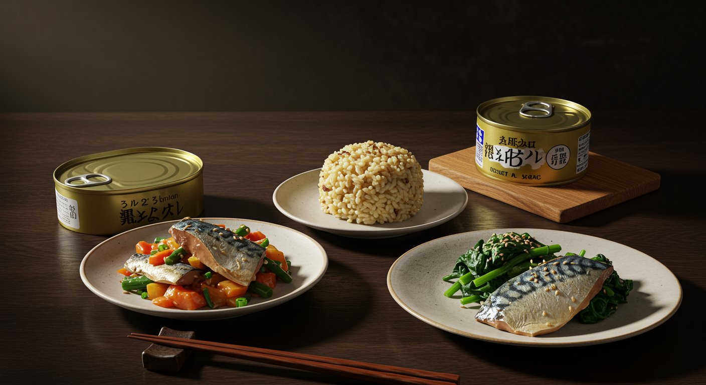 夜サバ缶の簡単レシピのイメージ