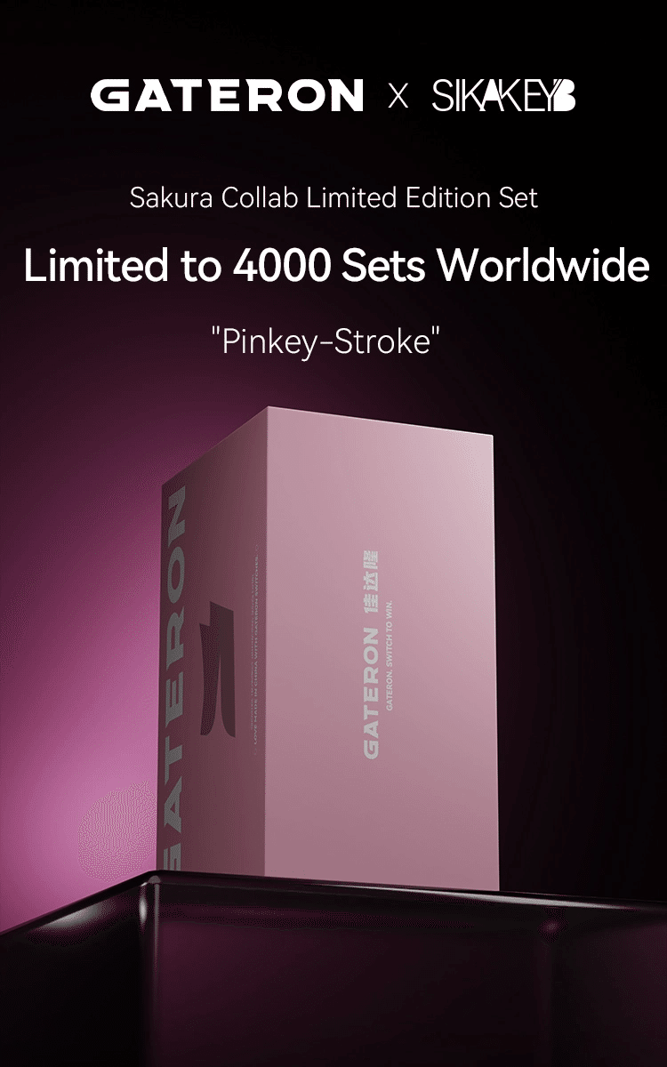 GATERON x Sikakeyb Sakura Collab Limited Edition Set Magnetic