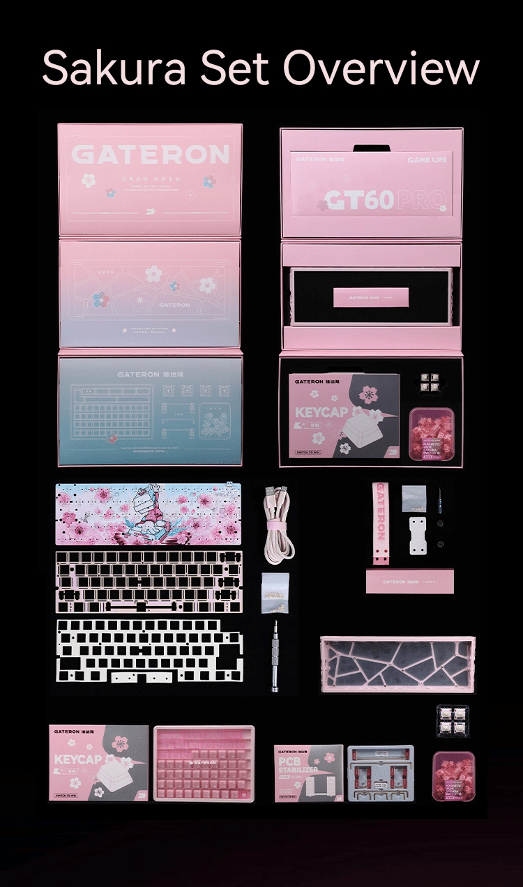 【sakura様】専用 GATERON x Sikakeyb Sakura Collab Limited Edition Set