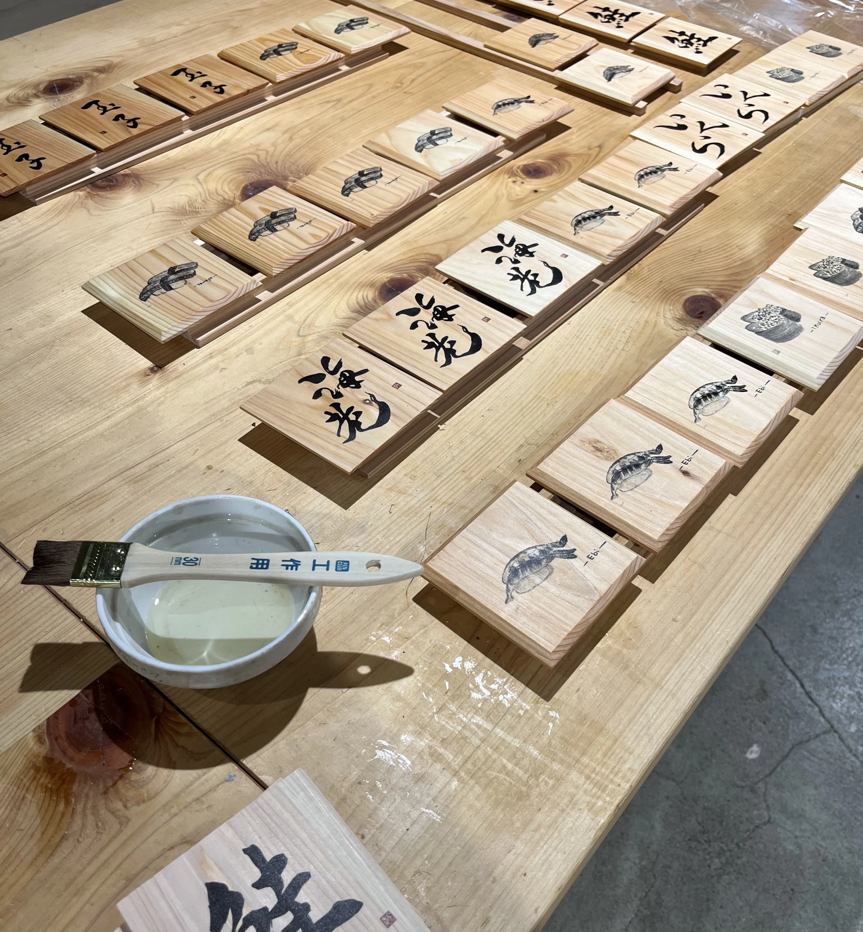Sushi コースター｜miki calligraphy & art
