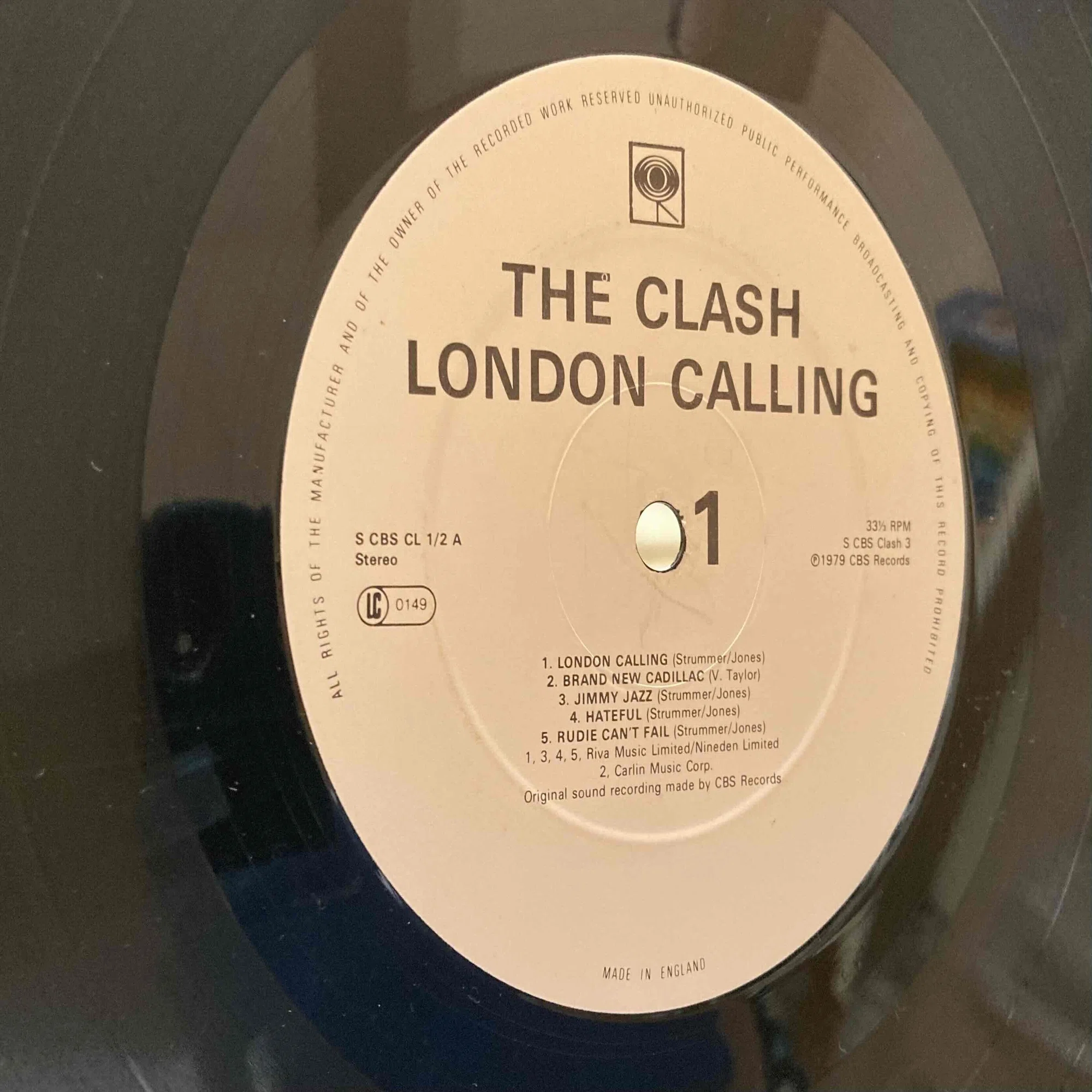 The Clash [ London Calling ] CBS-CLASH-3｜naruru