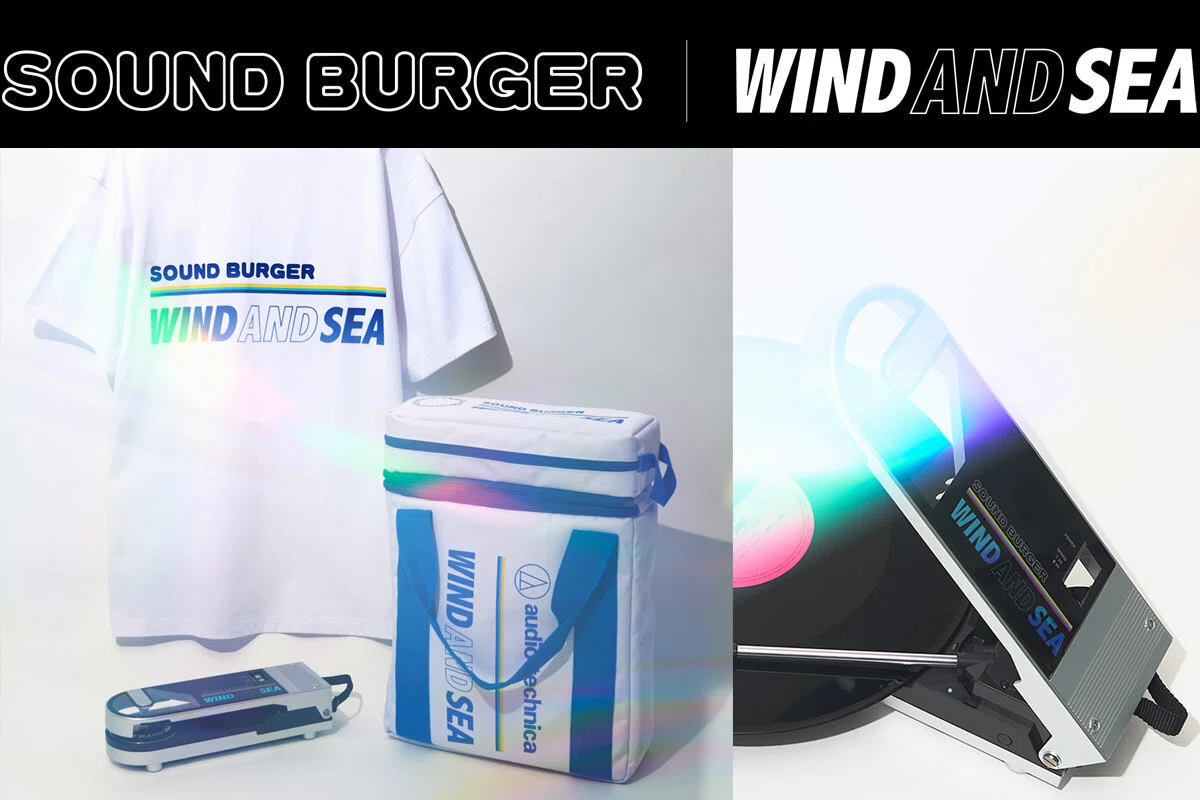 WIND AND SEAとサウンドバーガーとの第二弾コラボ。レコードプレーヤー