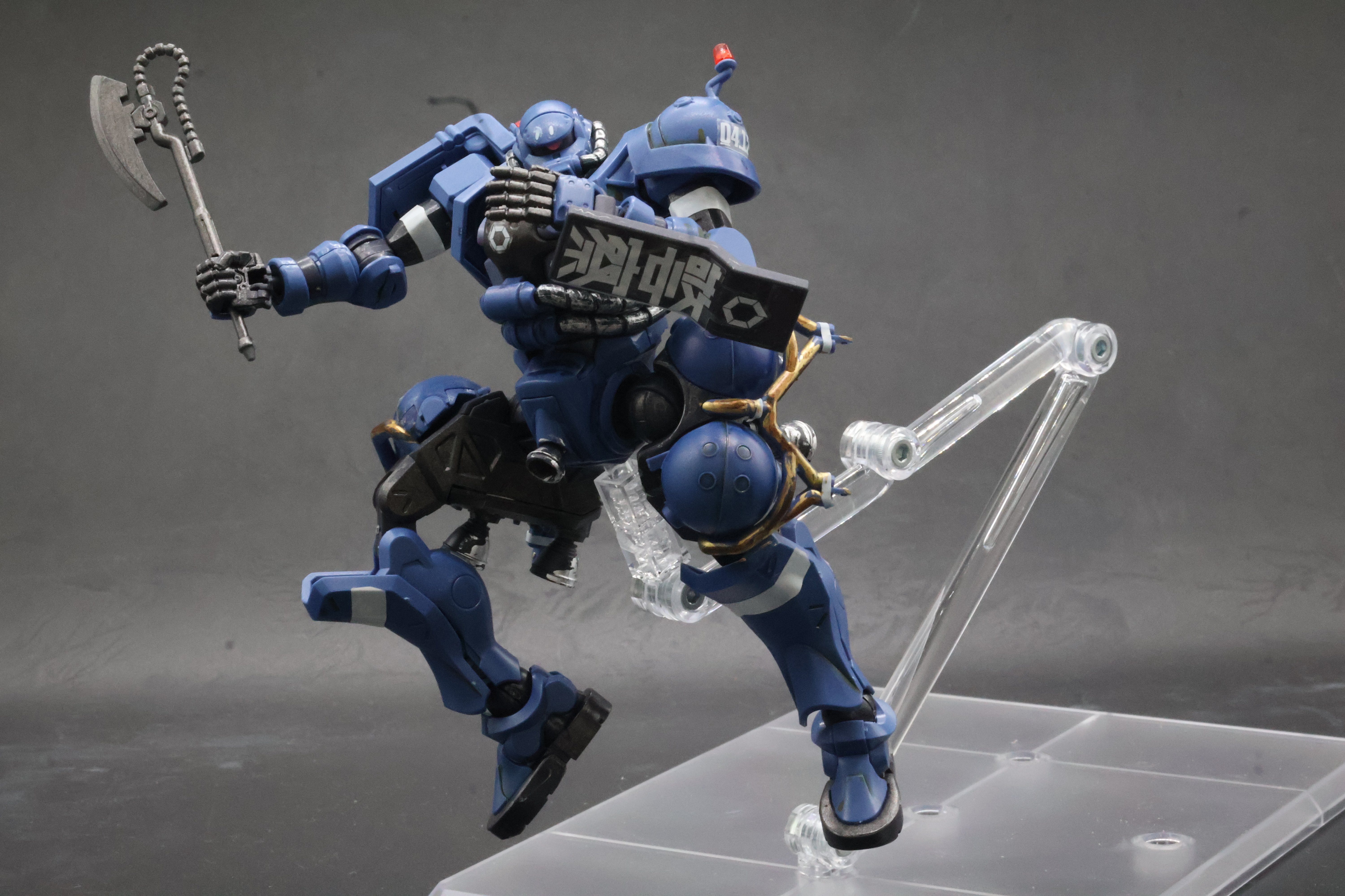HG1/144軍警ザク ユウマ・ライトニング専用風改造塗装作品