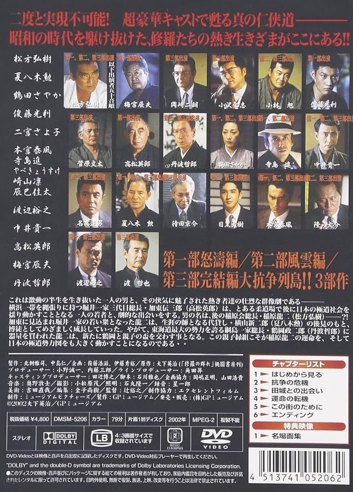 AmazonPrime】「修羅の群れ」（2002）ヤクザが全員人格者！ 最も