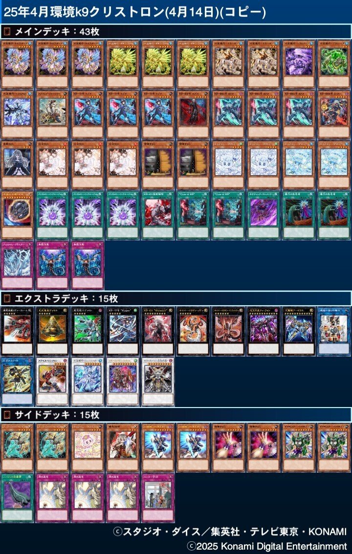 遊戯王【K9クリストロン】デッキ スリーブ付 b - メルカリ