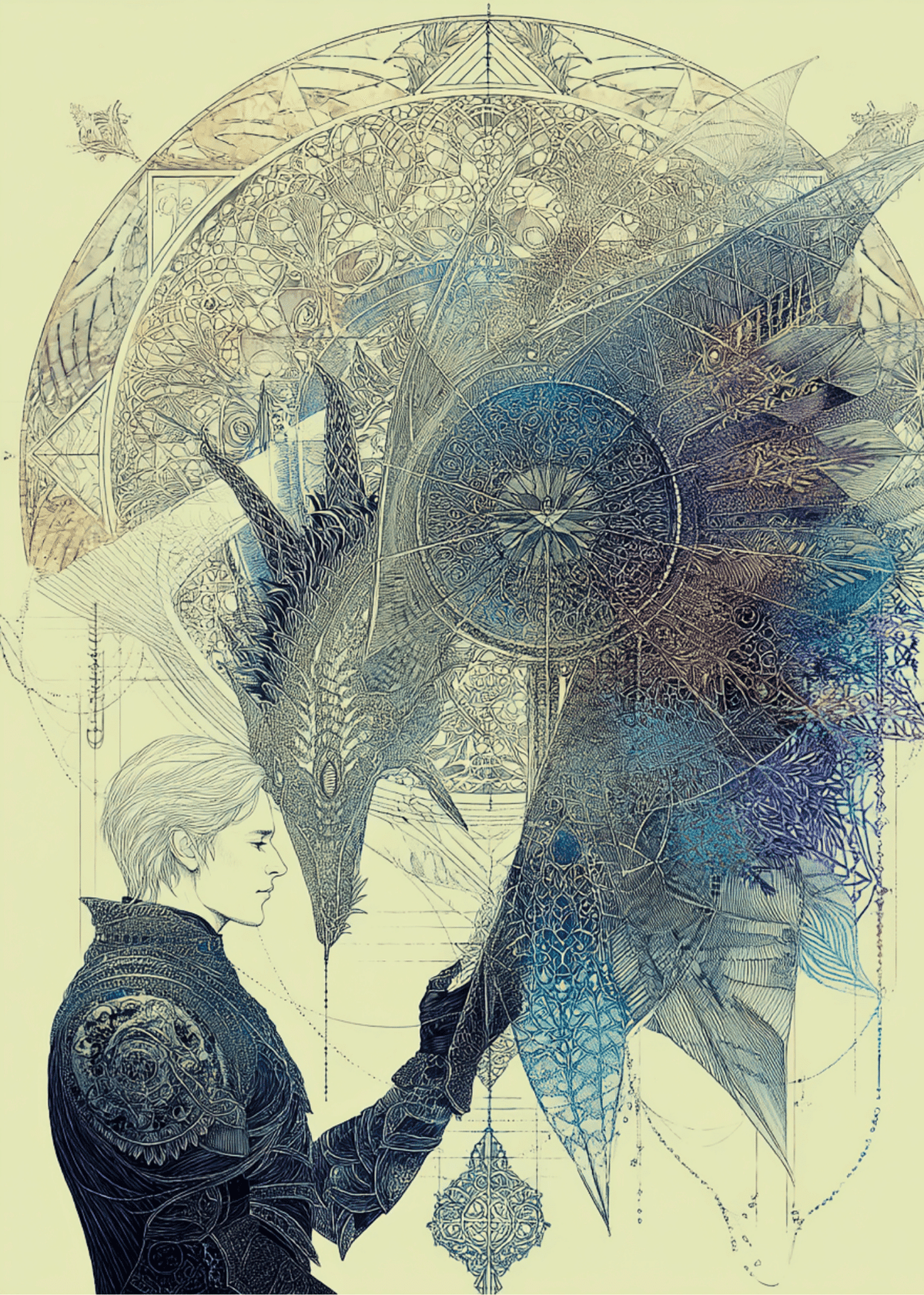 AI画像生成】🐳星をうたう鯨🐋🐉竜と人間の調べ🐉：midjourney｜夏目