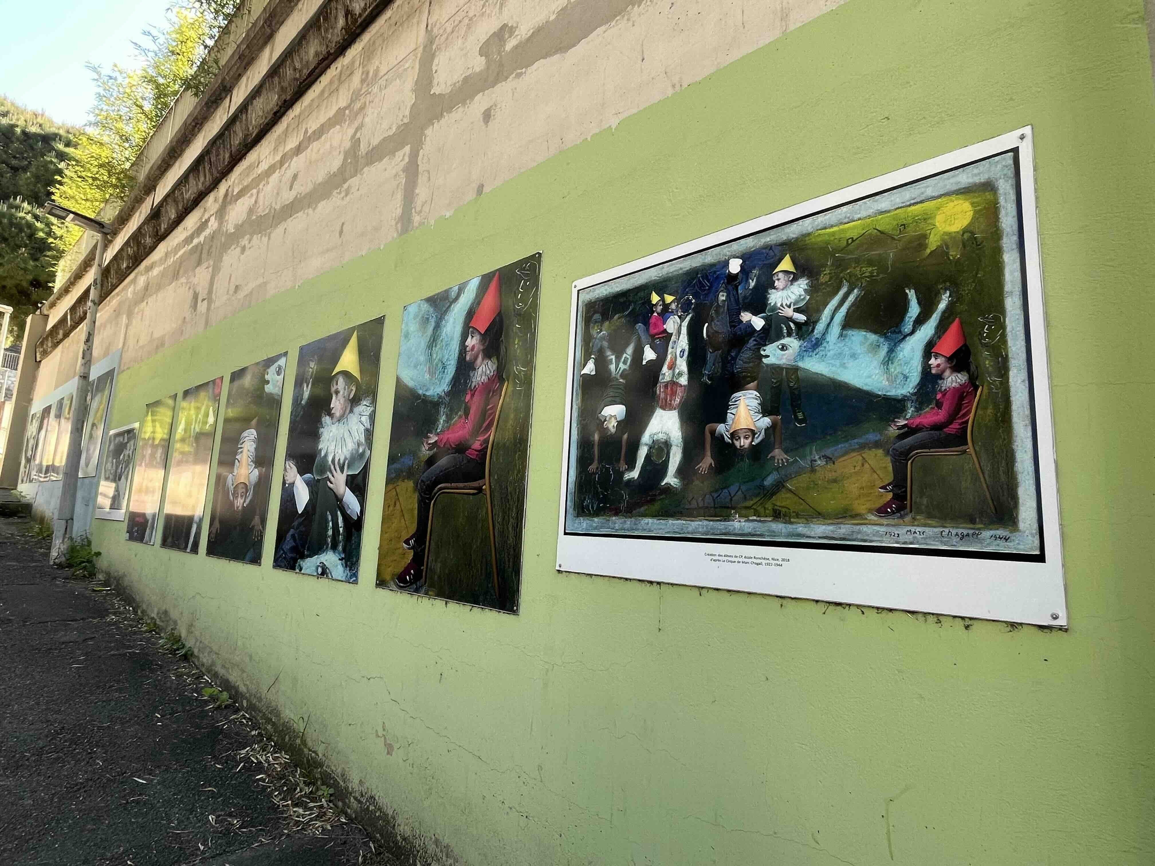 再値下げ！シャガール：リト・ポスター　Ville de Nice （ニースの街） マルク・シャガール 「ニース 太陽 花」 額装30号 シャガール