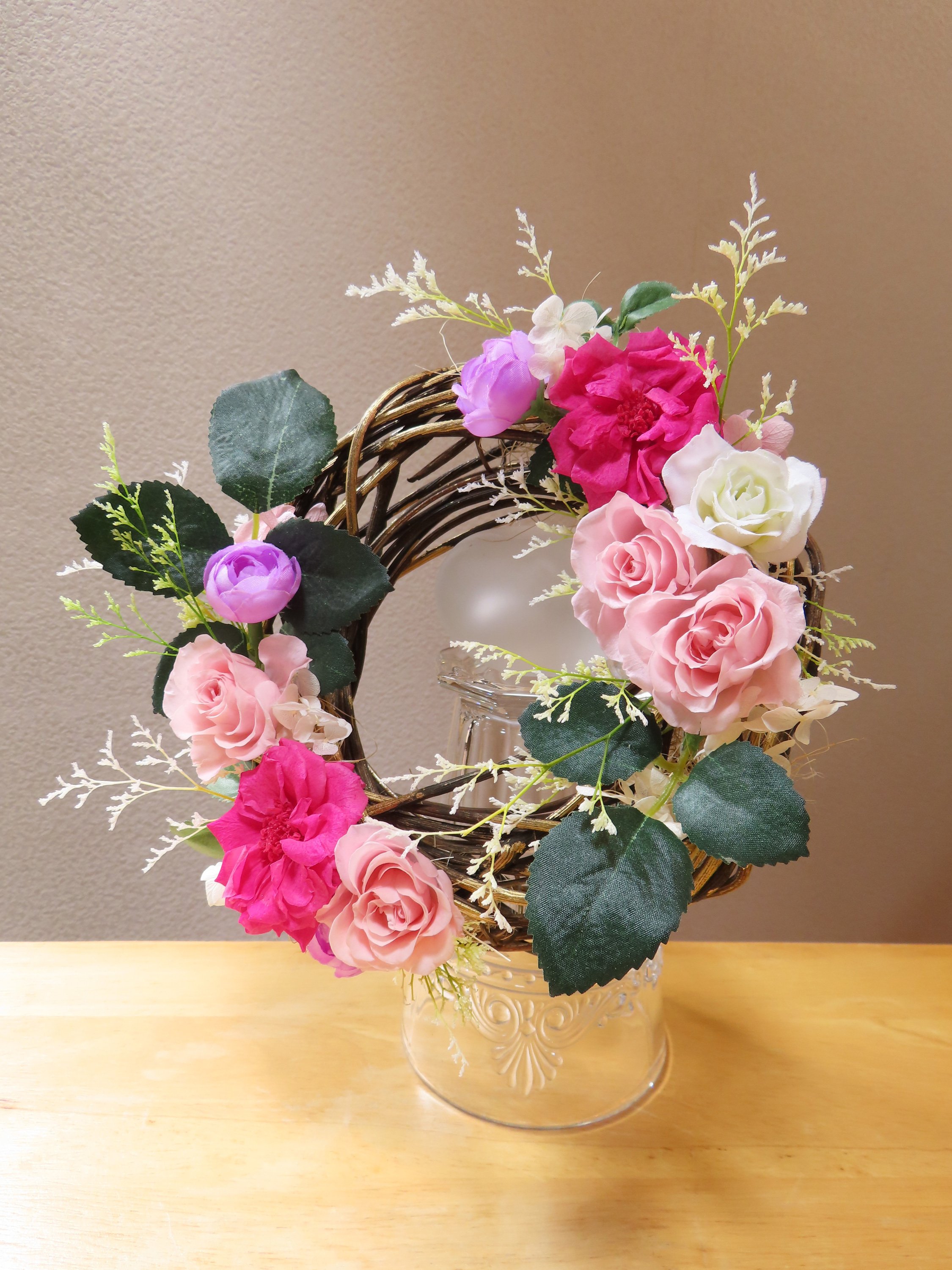 花と日々】5月作品「ローズリース」｜花と日々 yas