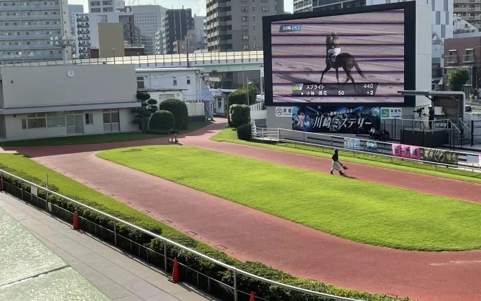 川崎競馬場パドック全貌