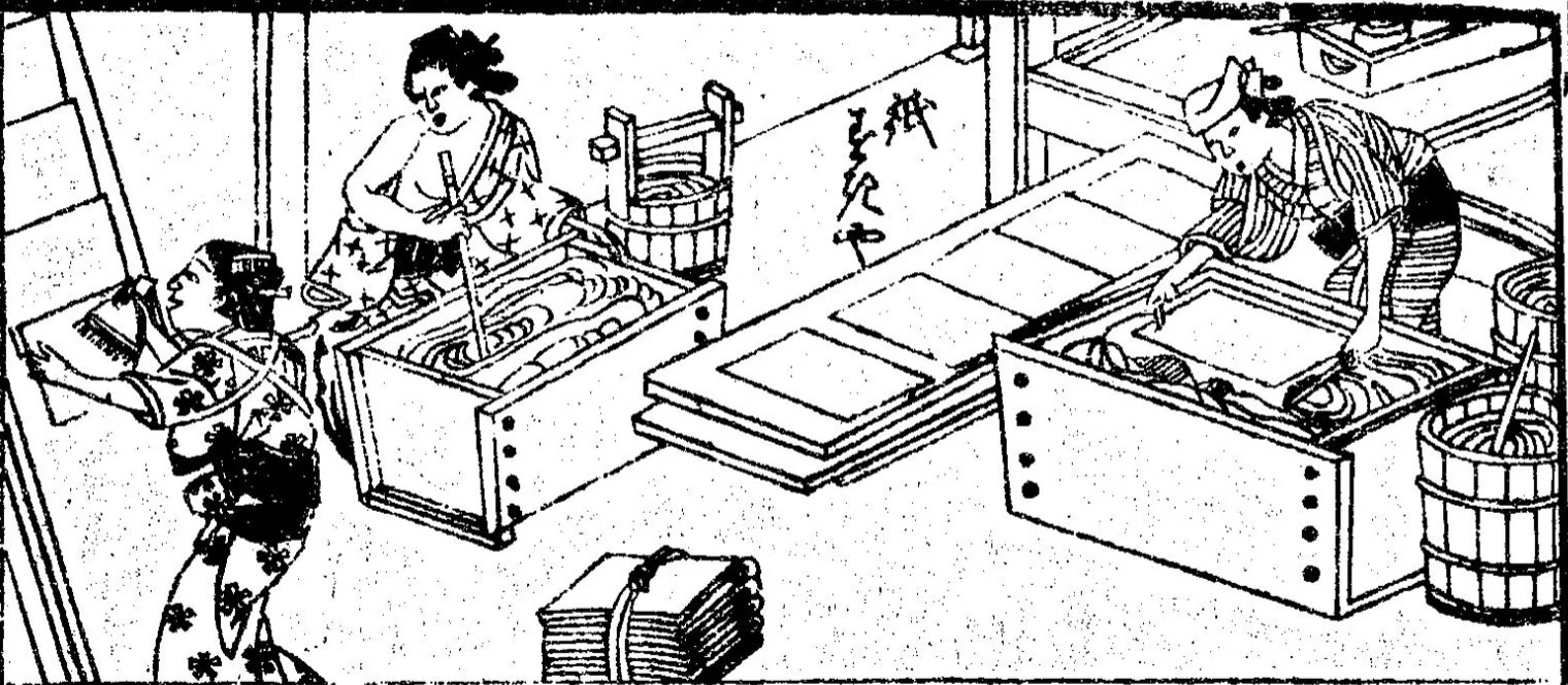 女大学宝箱】（13）紙漉き｜mominaina