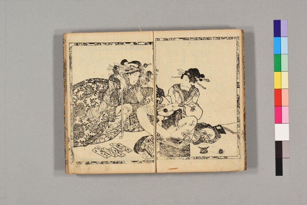 日本史】遊女がタバコを吸っているところ集めてみた。｜母がバツ2の