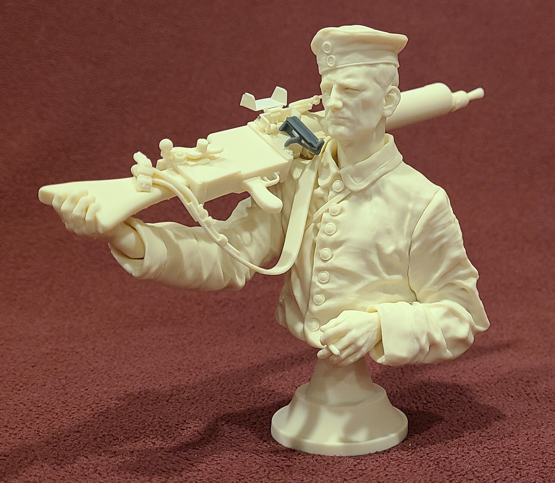 新作 1/9「WW1 MG08機関銃手胸像」MFCA 2025でリリース｜Histone