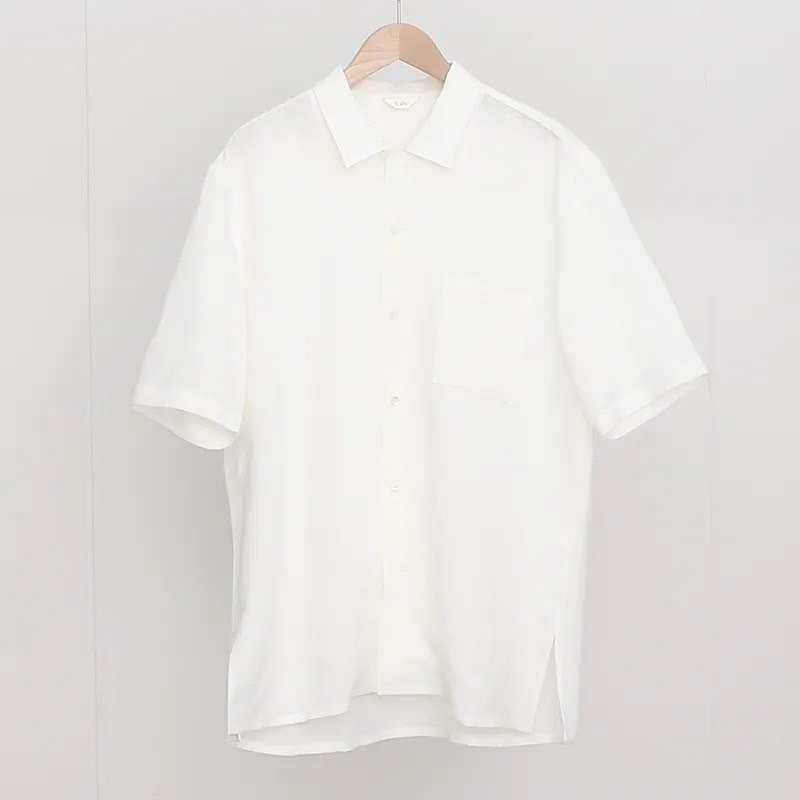 水が織りなす、夏の涼感。【Cale】WATER TWIST LINEN S/S SHIRT