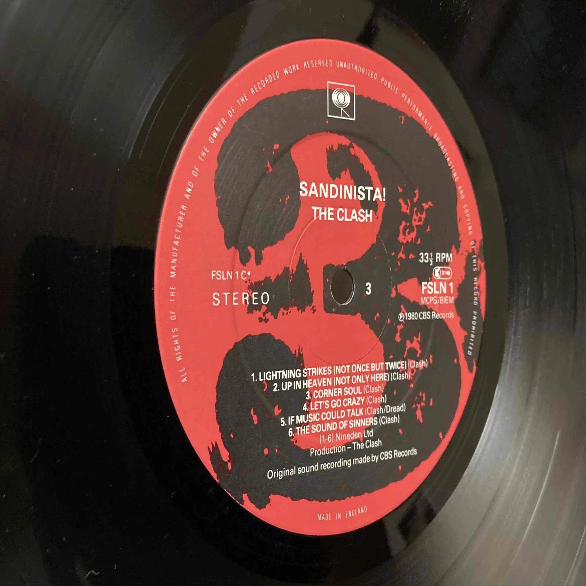 The Clash [Sandinista !] CBS FSLN-1｜naruru