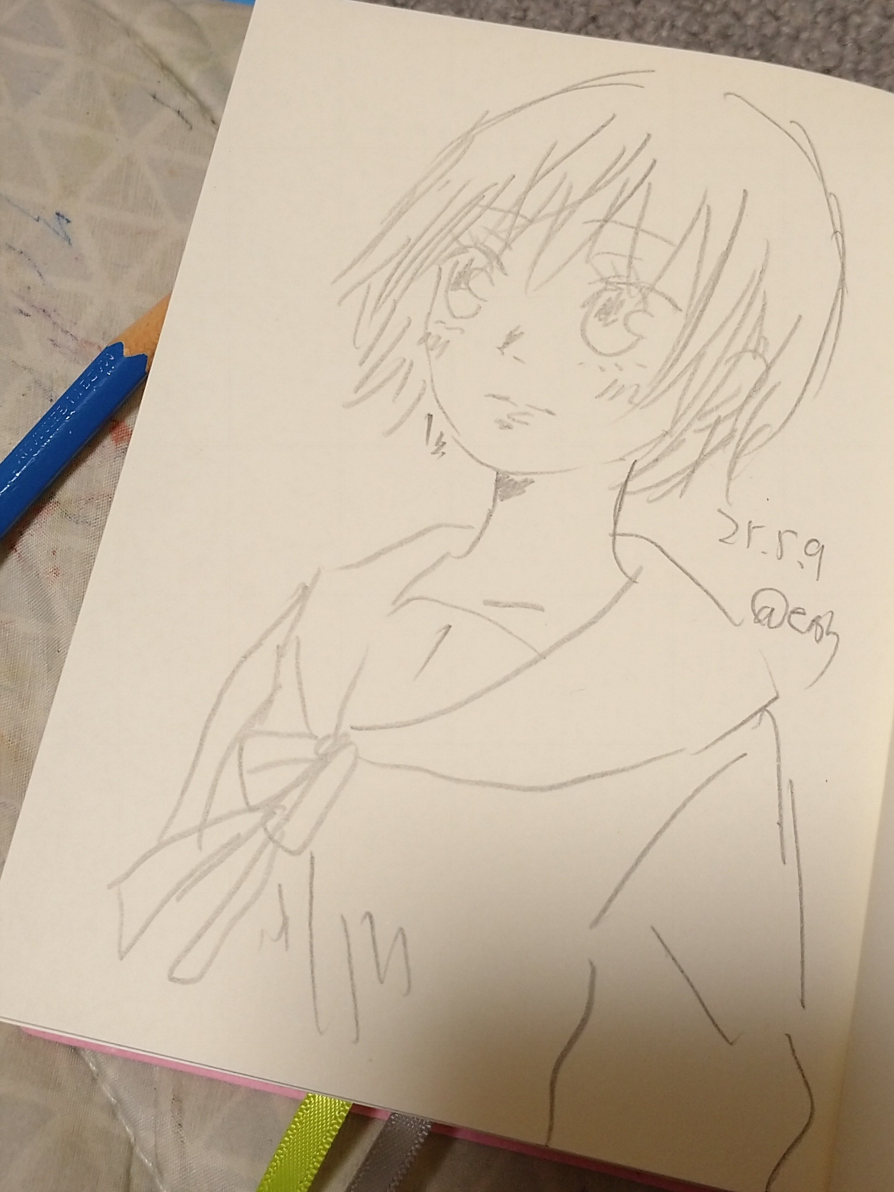 今日の鉛筆drawingｽﾞ✏️｜ヒカリ