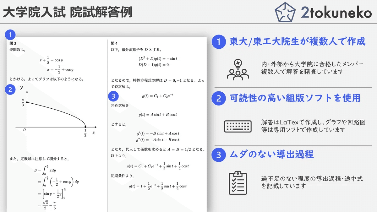 旧東工大】 東京科学大学 工学院 経営工学系【数理分野】解答集 旧東工大】 東京科学大学 工学院 経営工学系【数理分野】解答集