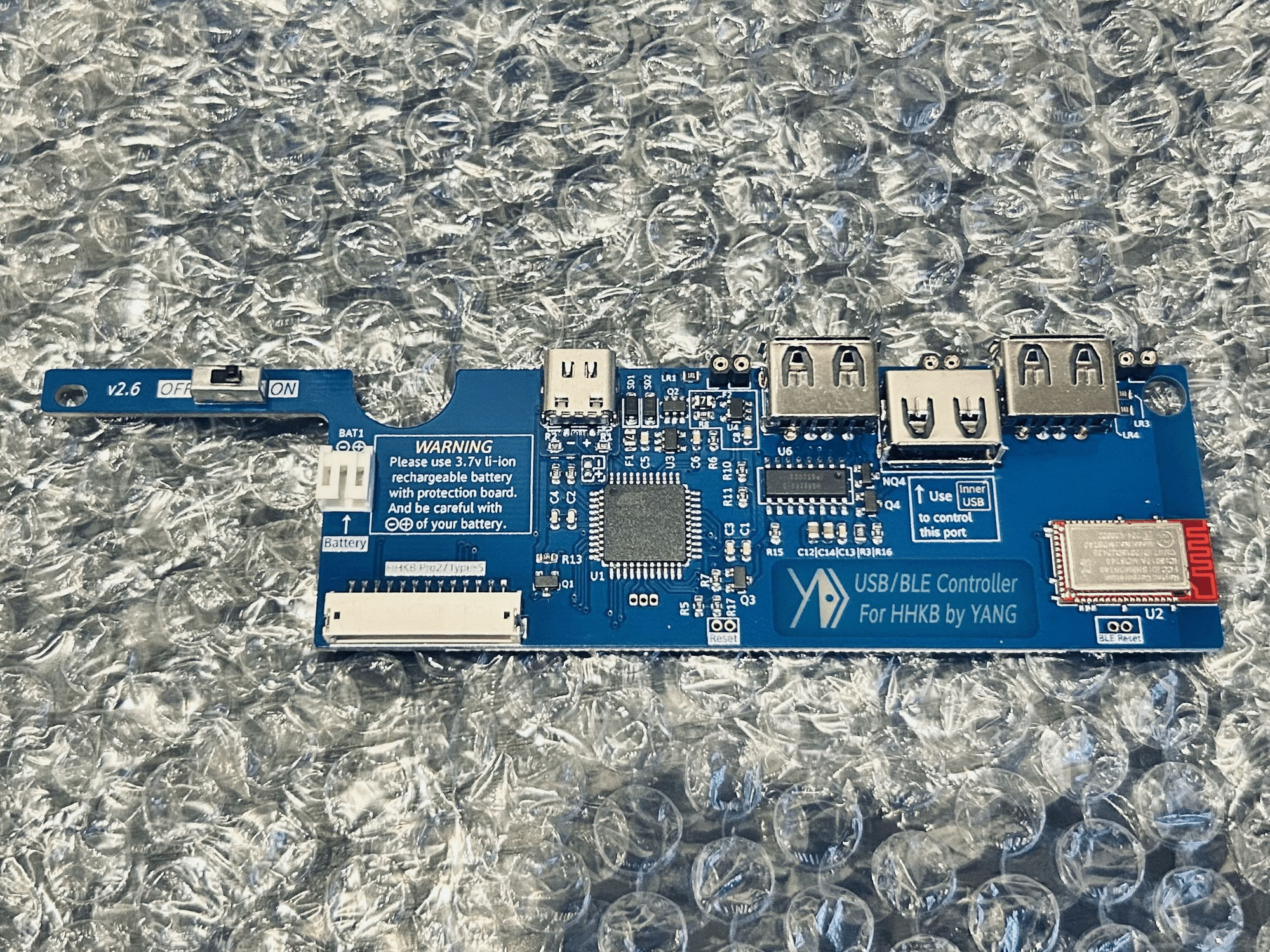 HHKB Professional2を改造してバッテリー駆動, Bluetooth対応, USB-C HHKB Professional2を改造してバッテリー駆動, Bluetooth対応, USB-C