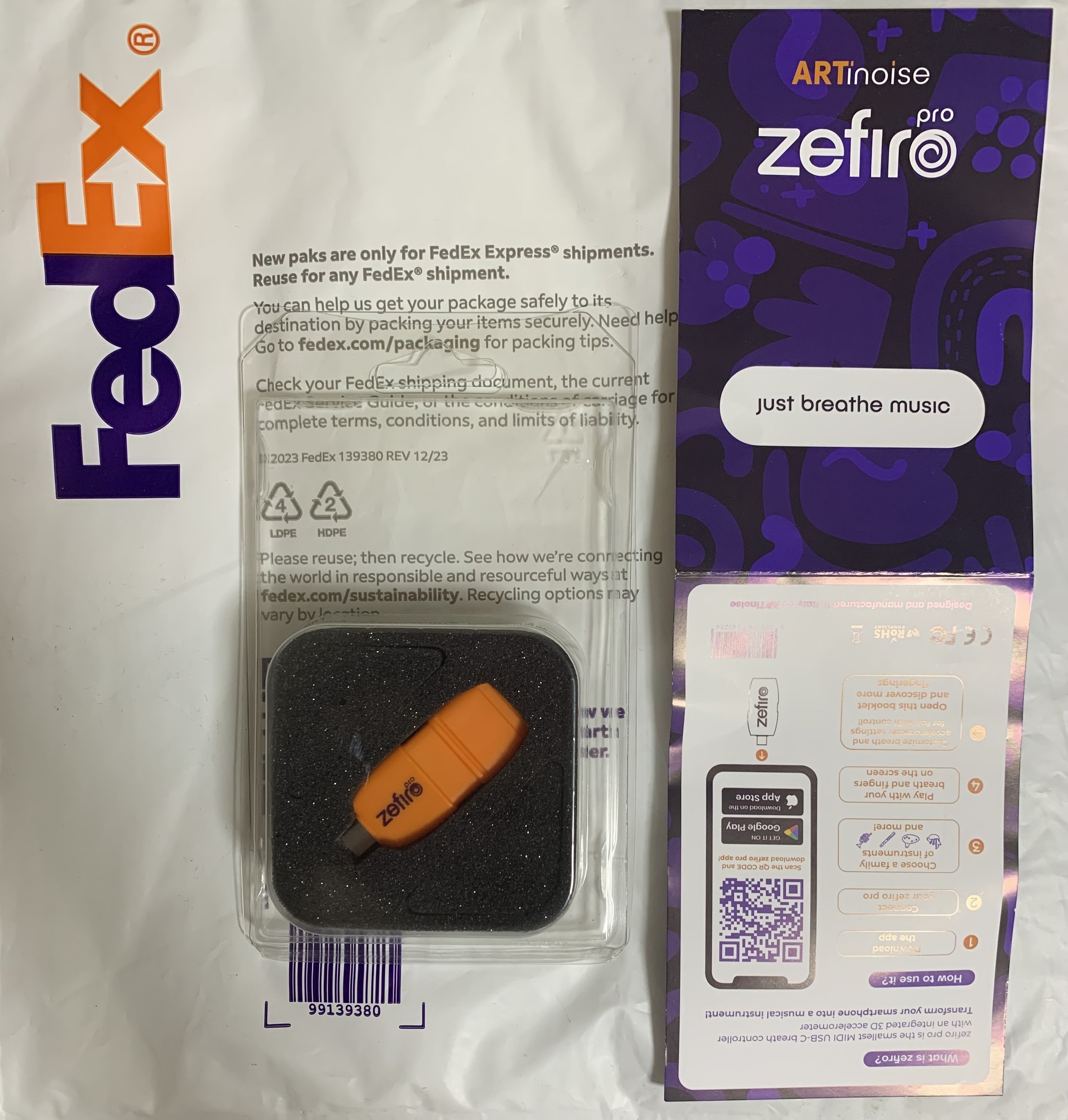 ARTinoise Zefiro Pro導入記-1 申し込み〜開梱〜Zefiroアプリで