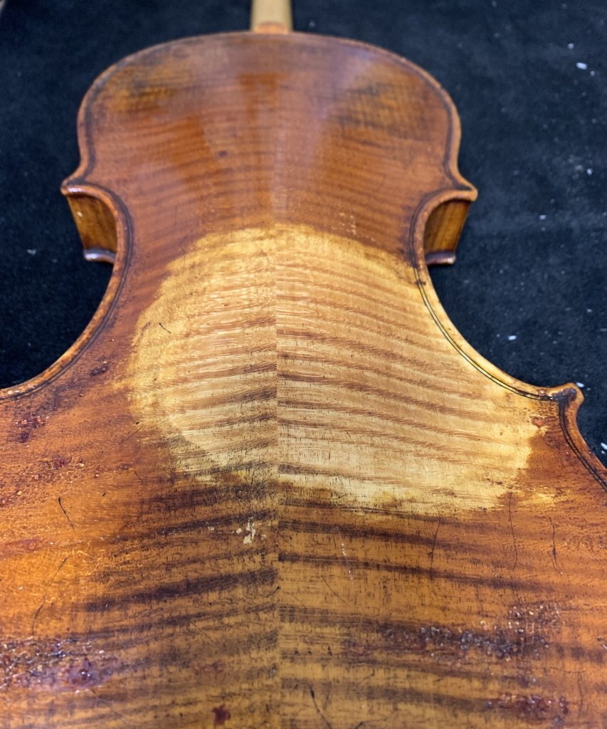 アンティークバイオリン　マット　塗装剥がれ　壁飾り　現状品　ヴァイオリン アンティークバイオリン マット 塗装剥がれ 壁飾り 現状品 ヴァイオリン