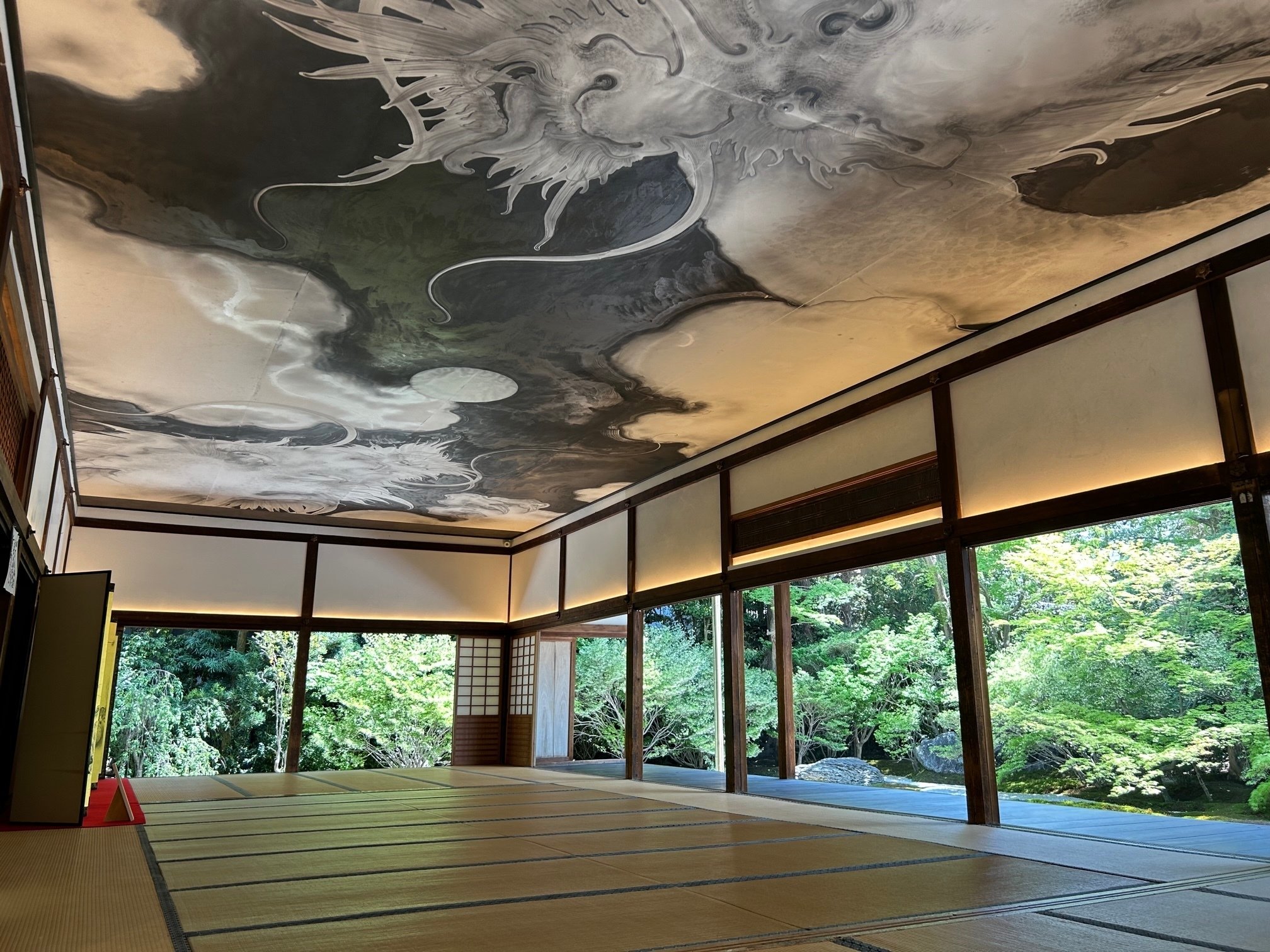 『1753』翠巌承堅 蘭画賛 江戸中期 臨済宗 天龍寺三秀院 掛軸 天龍寺 翠巌承堅 直筆横書幅 「山花開似錦澗水湛如藍」 江戸中期 | 古