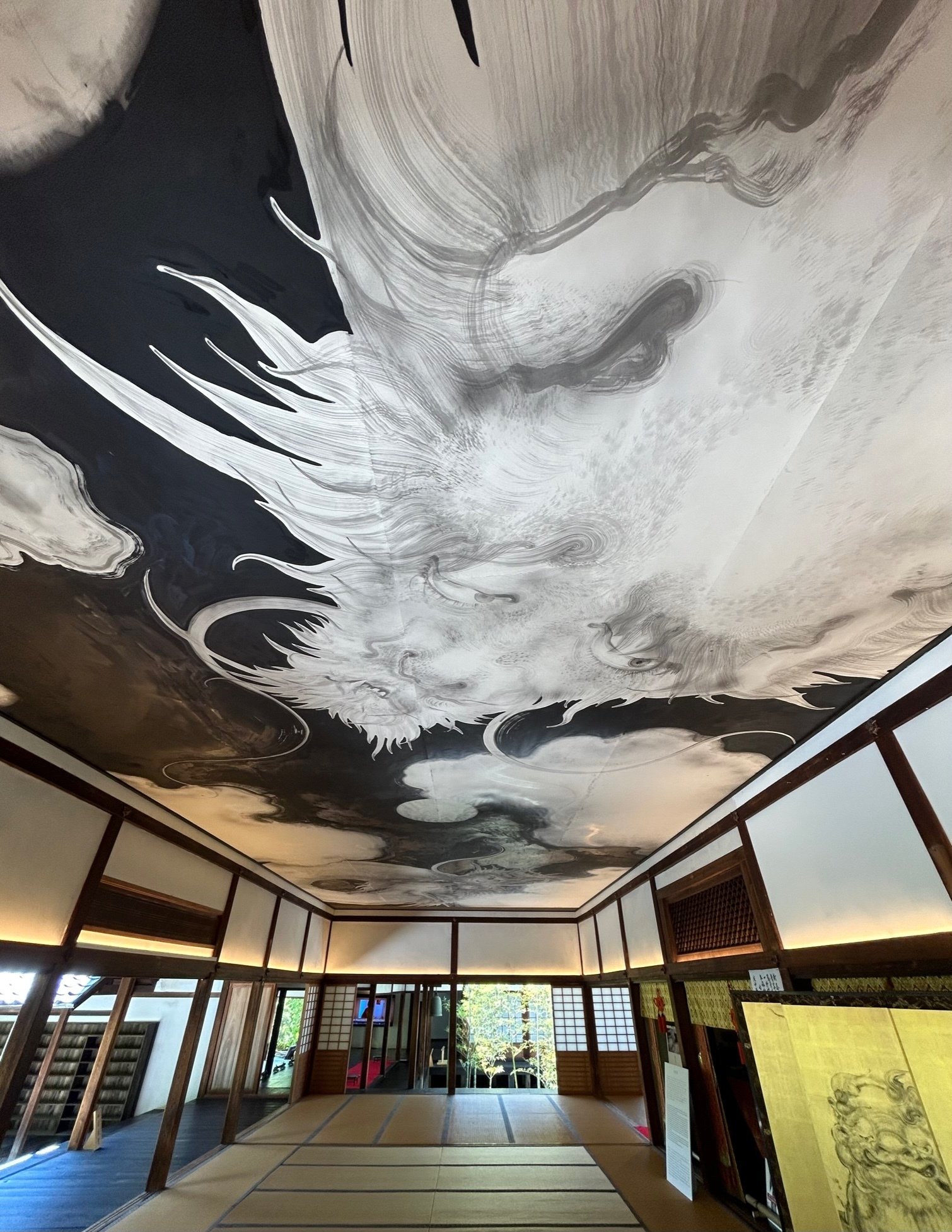 未来永劫に繋がる文化財を披露 [西来院－天井画・屏風 Ⅲ]｜達磨の眼