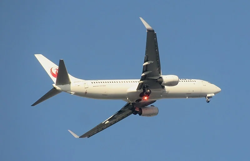 大井競馬場から見える飛行機３