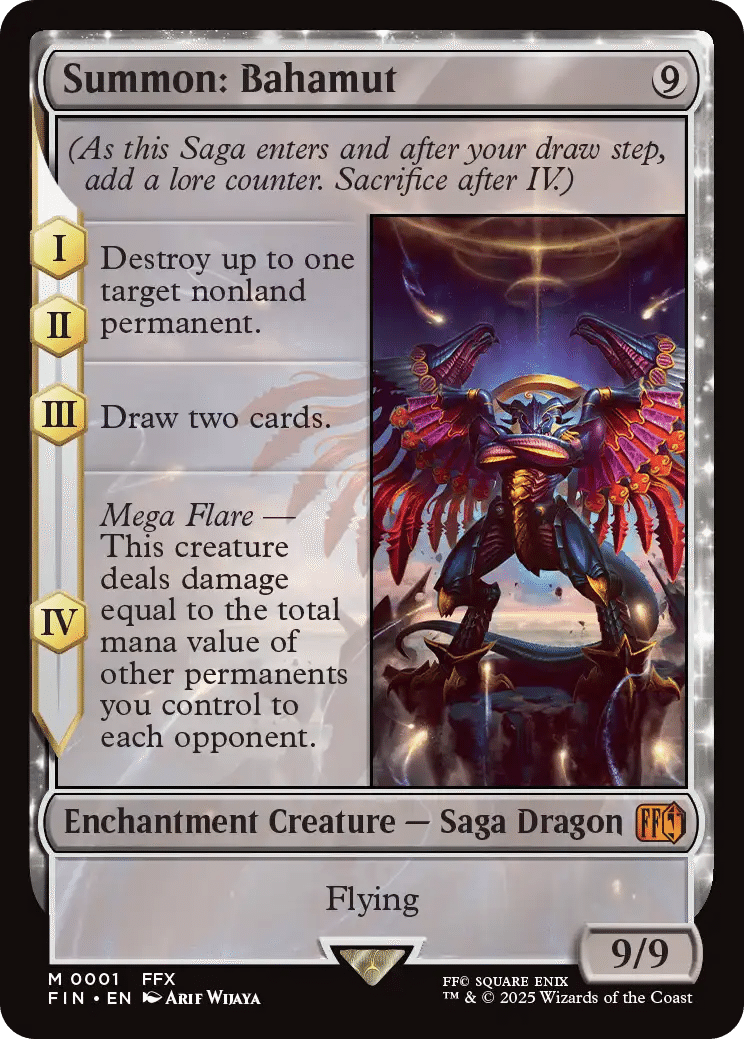 召喚:バハムート mtg ファイナルファンタジー マジック・ザ・ギャザリング FIN】バハムートと神龍!|Zirilan