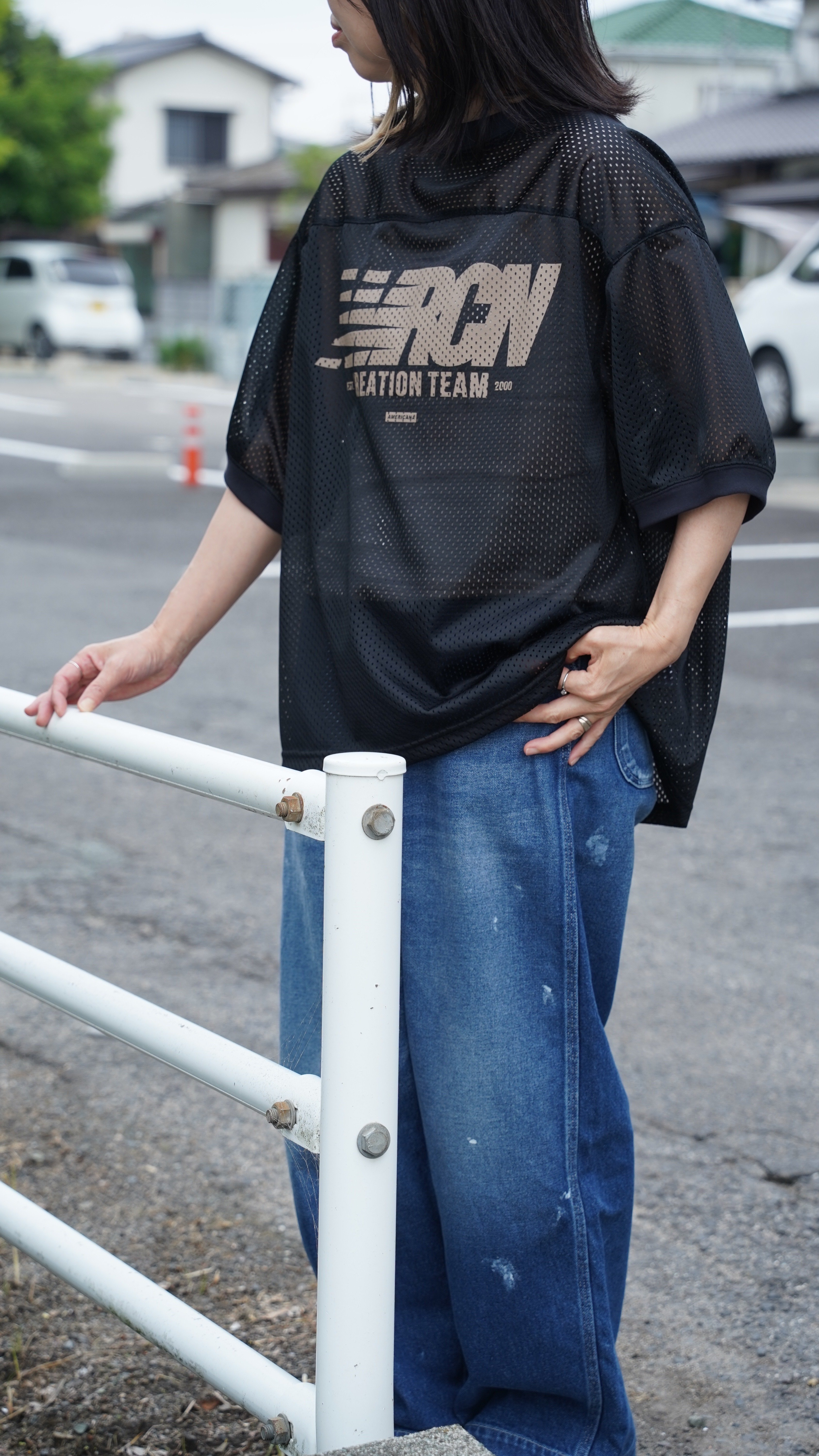 AMERICANA tシャツ 「Americana」ロゴプリント Tシャツ