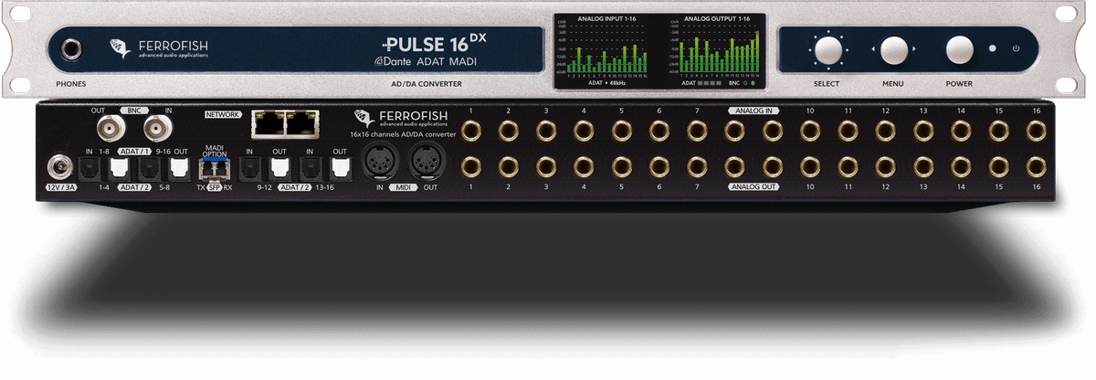 配信機器・PA機器・レコーディング機器 Ferrofish Pulse 16 Ferrofish ( フェロフィッシュ ) Pulse16 MX +24 送料無料