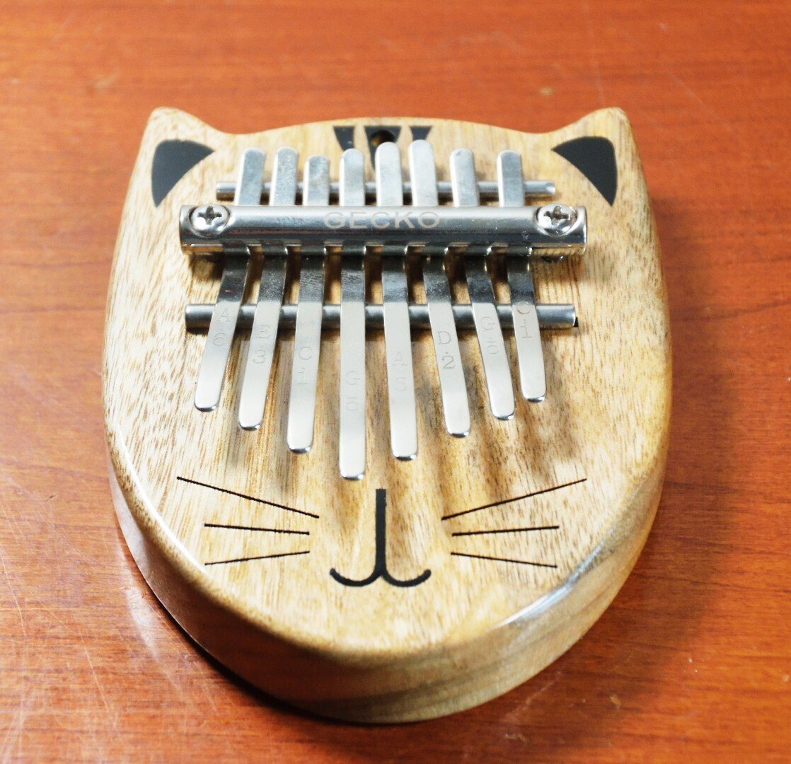 Amazon.co.jp: カリンバ 楽器 21キー 親指ピアノ kalimba 猫柄