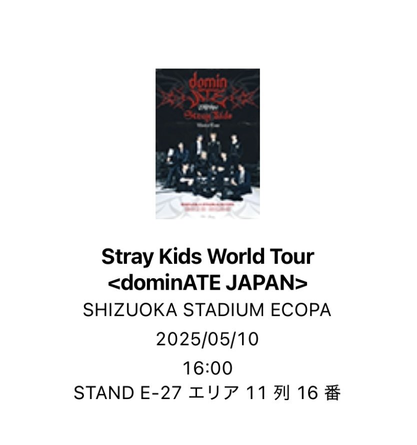 250510 straykids dominATE 静岡エコパスタジアム 1日間 ｜くるむ