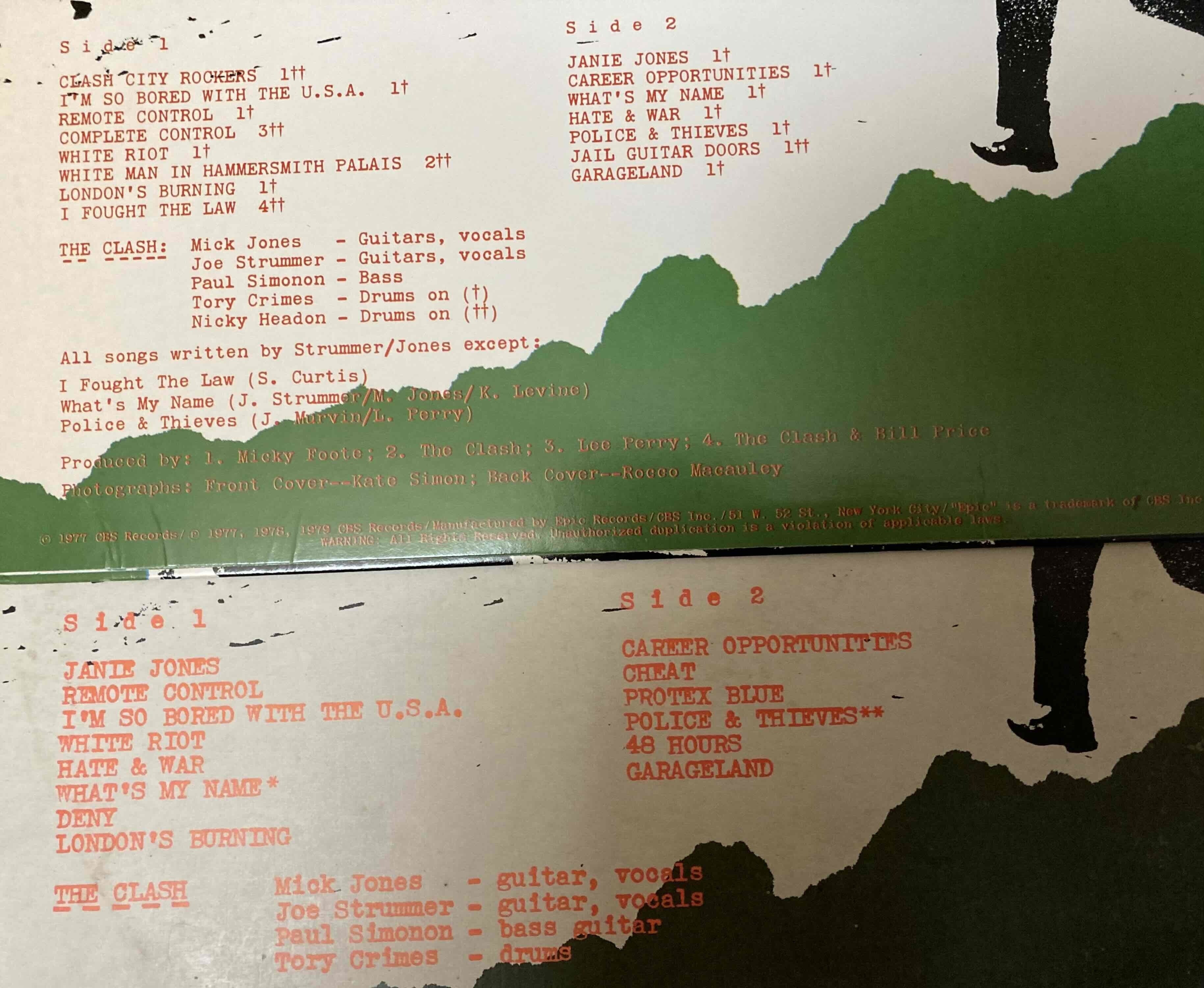 The Clash [ The Clash ] CBS - 82000｜naruru's Record