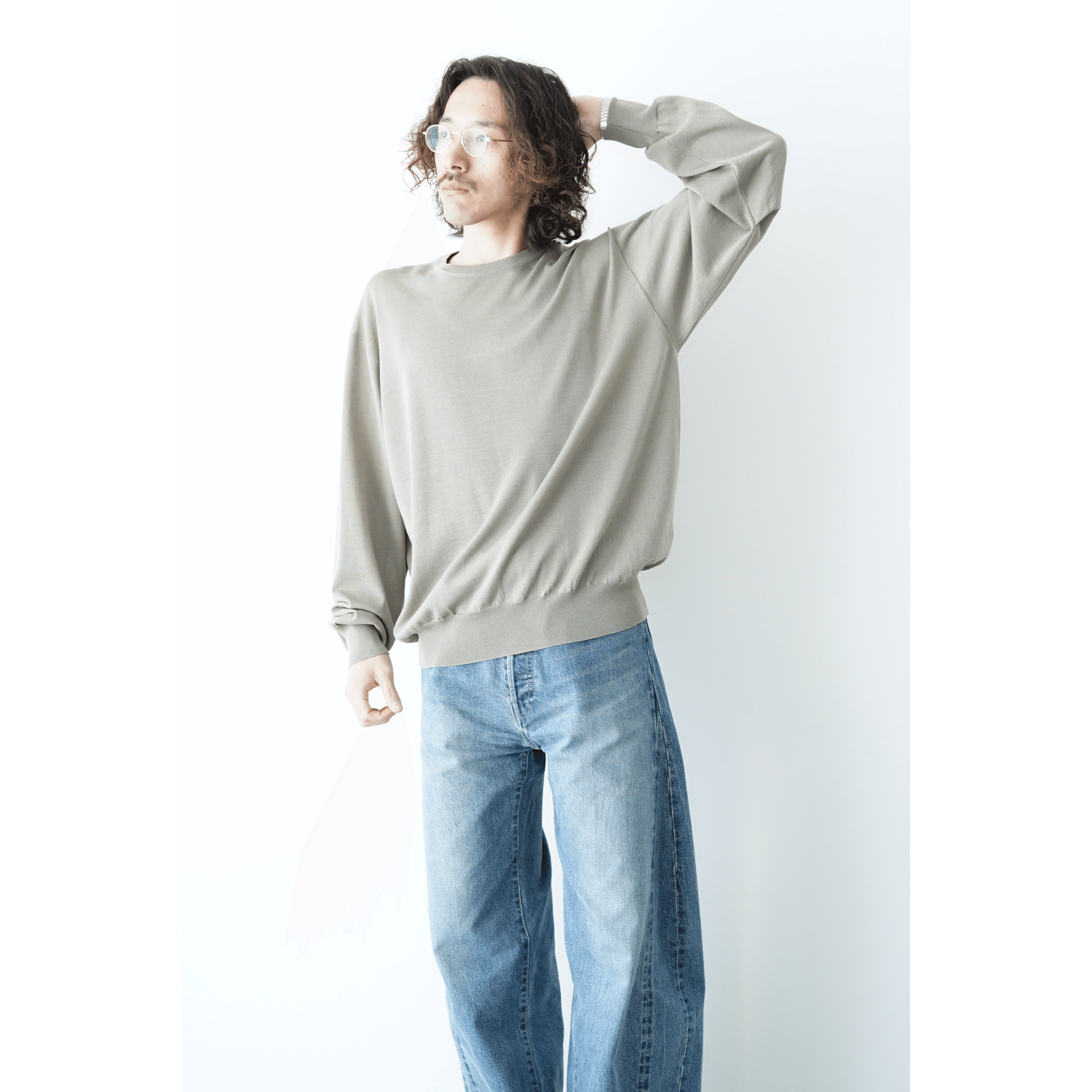 トップス ssstein WOOL SILK KNIT TUCKED CARDIGAN ssstein WOOL SILK KNIT TUCKED CARDIGAN - DIMPLE
