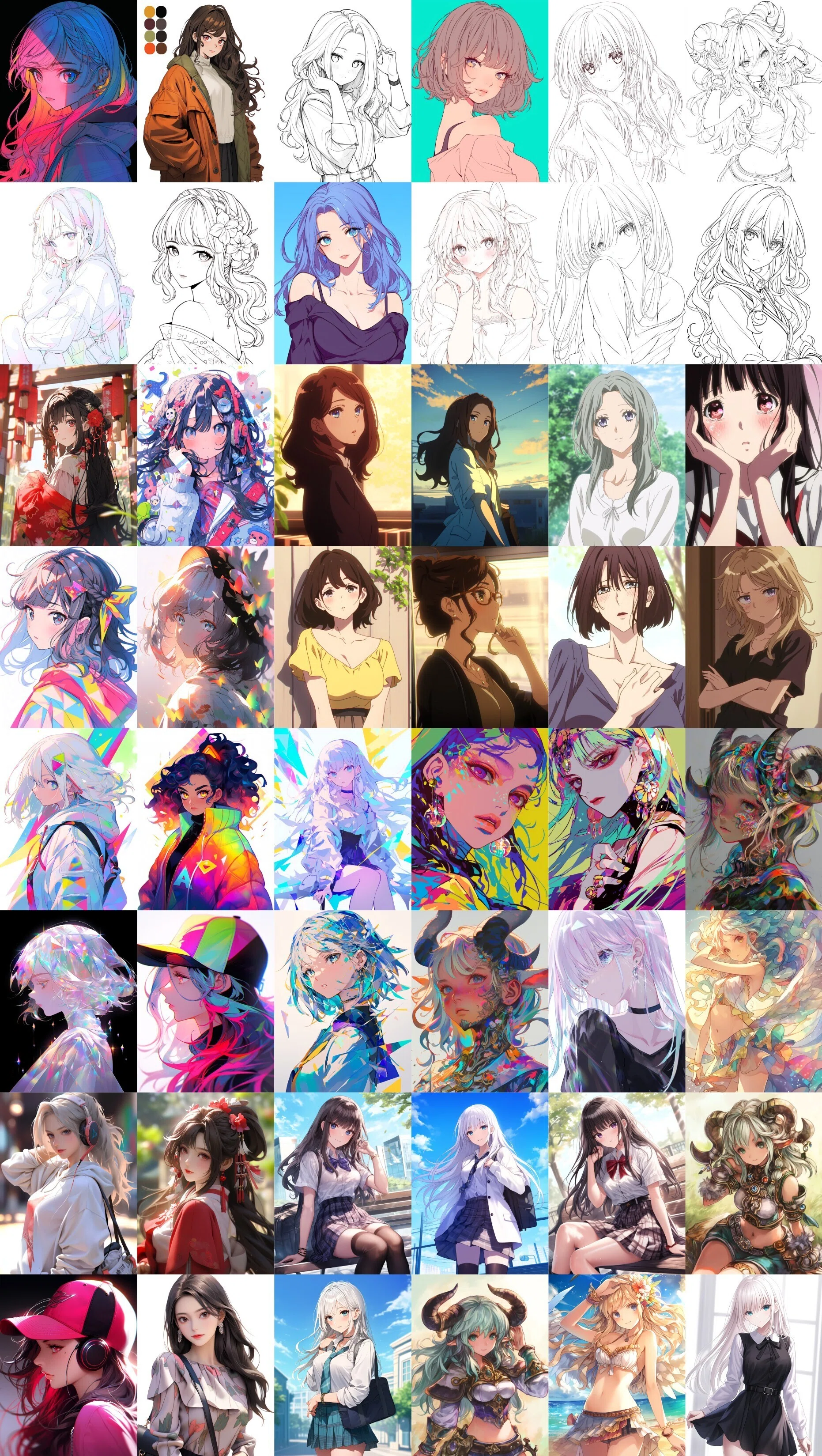 画像生成AI ワード図鑑 042 色彩編3【無料有】｜ぐふとくく