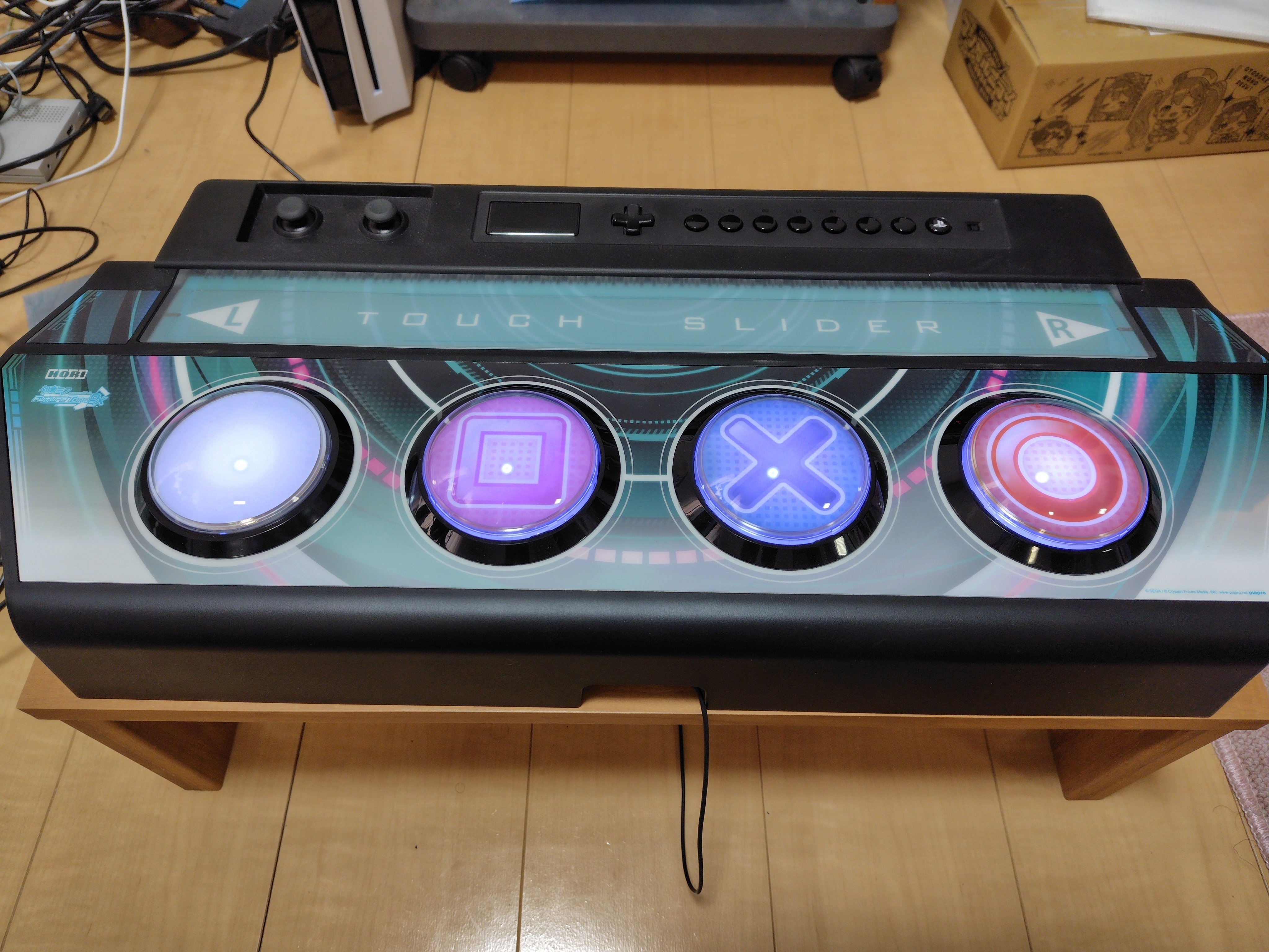 サミタコントローラー本体LED＋ボタン連携LED＋アンプ搭載スピーカー付き究極形 サミタコントローラー本体LED＋ボタン連携LED＋アンプ搭載