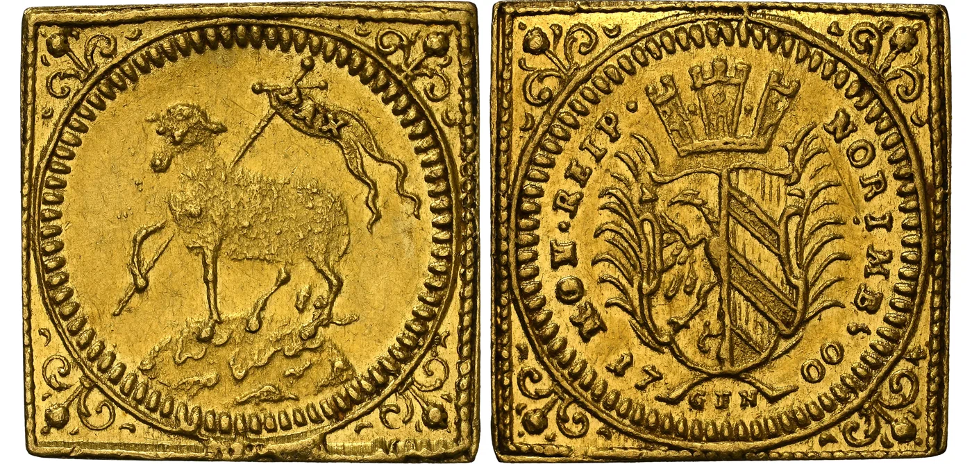 神聖ローマ帝国｜ニュルンベルク1700年ラムダカット（クリッペ