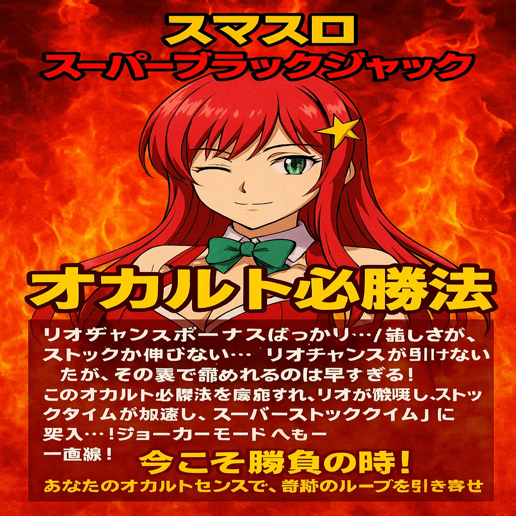 スマスロ スーパーブラックジャック オカルト必勝法｜かずと