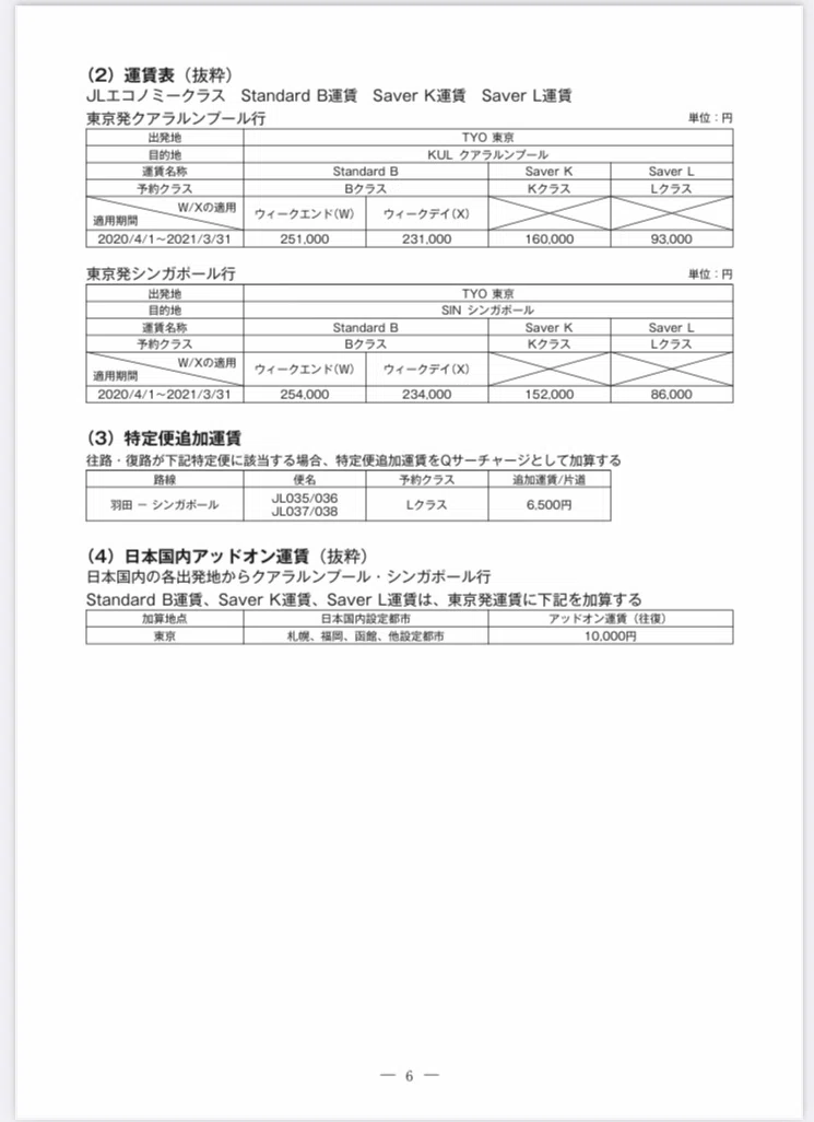 総合旅行業務取扱管理者】 航空運賃 計算問題の過去問と解説 Part 2