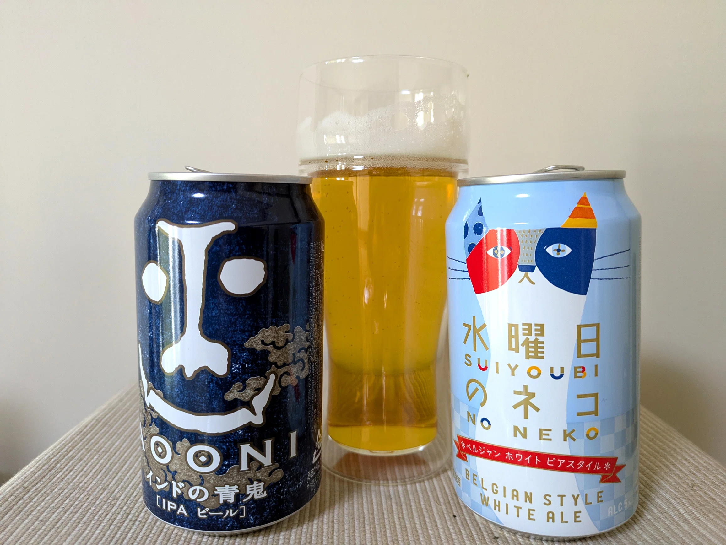 水曜日の青鬼？インドの水ネコ？2つを混ぜて絶品ビアカクテル【ビール