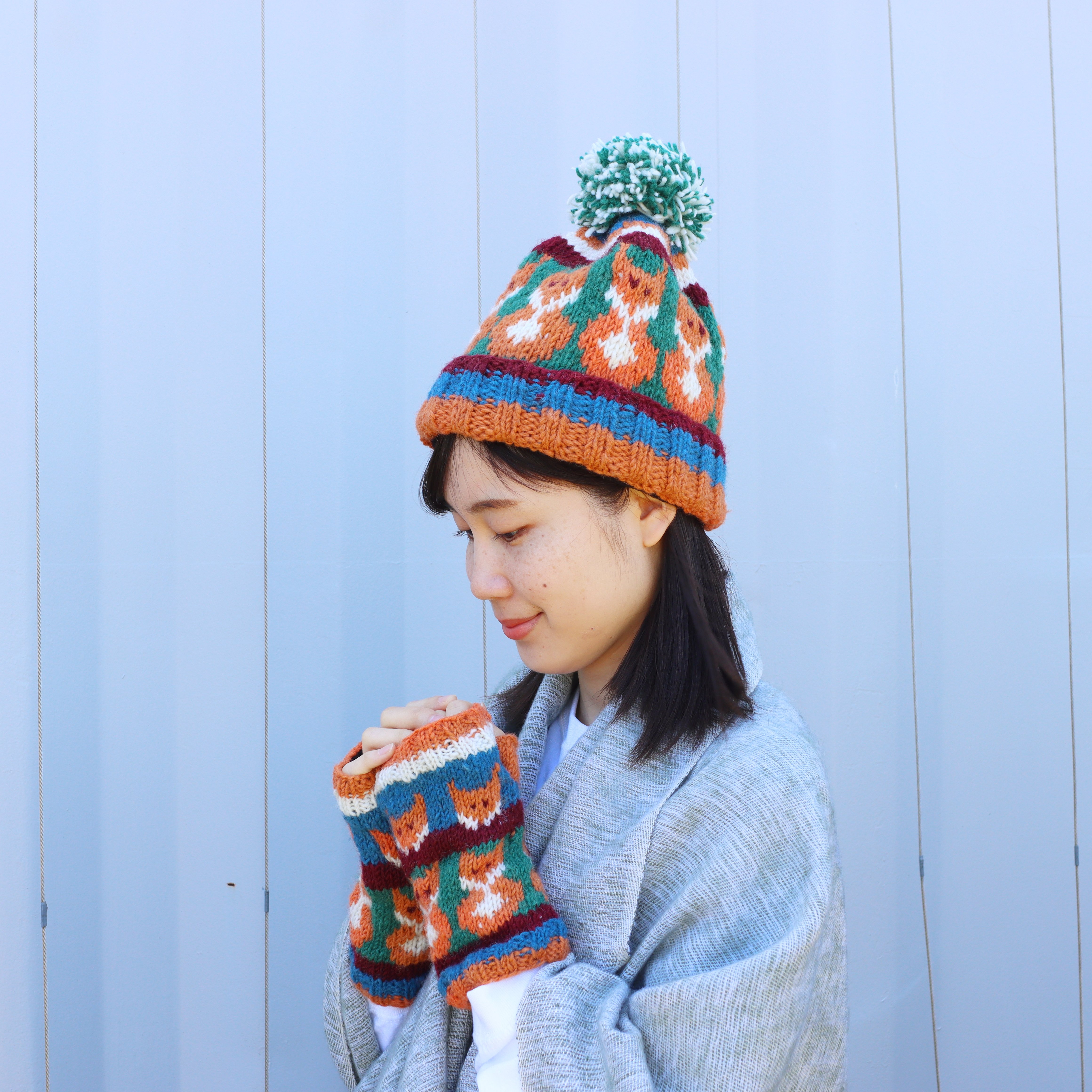 BOYLE カシミア ニット帽 イタリア製 BOYLE カシミア ニット帽