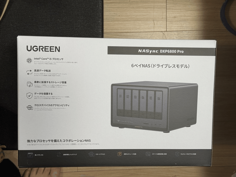 NAS が届いたのでいろいろ試してみる。（NASync DXP6800 Pro
