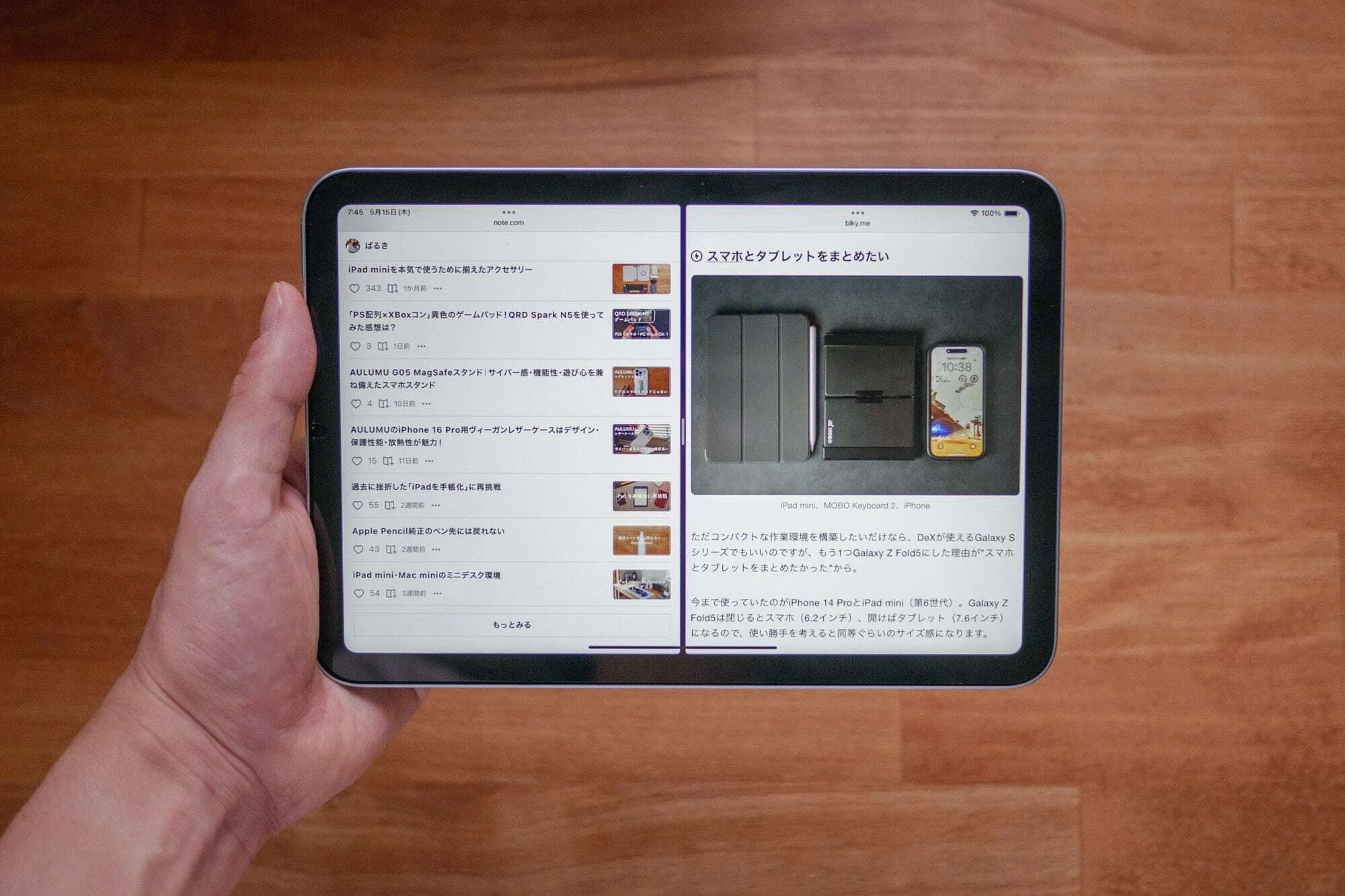 iPad miniをどう使っている？私の使い方、見せます｜ばるき
