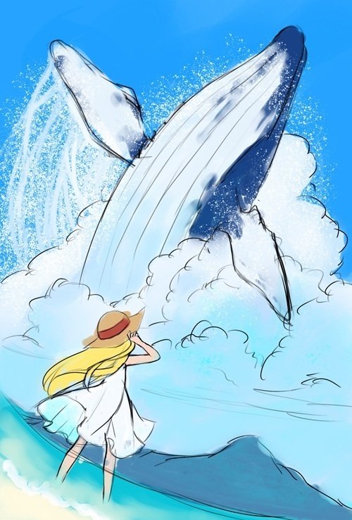 旅だちをイメージした不思議な抽象絵画。グアッシュなどさまざまな画材をつかています 新作】自然を感じて。濃淡が美しい抽象画「奏」「渚」：Feel the